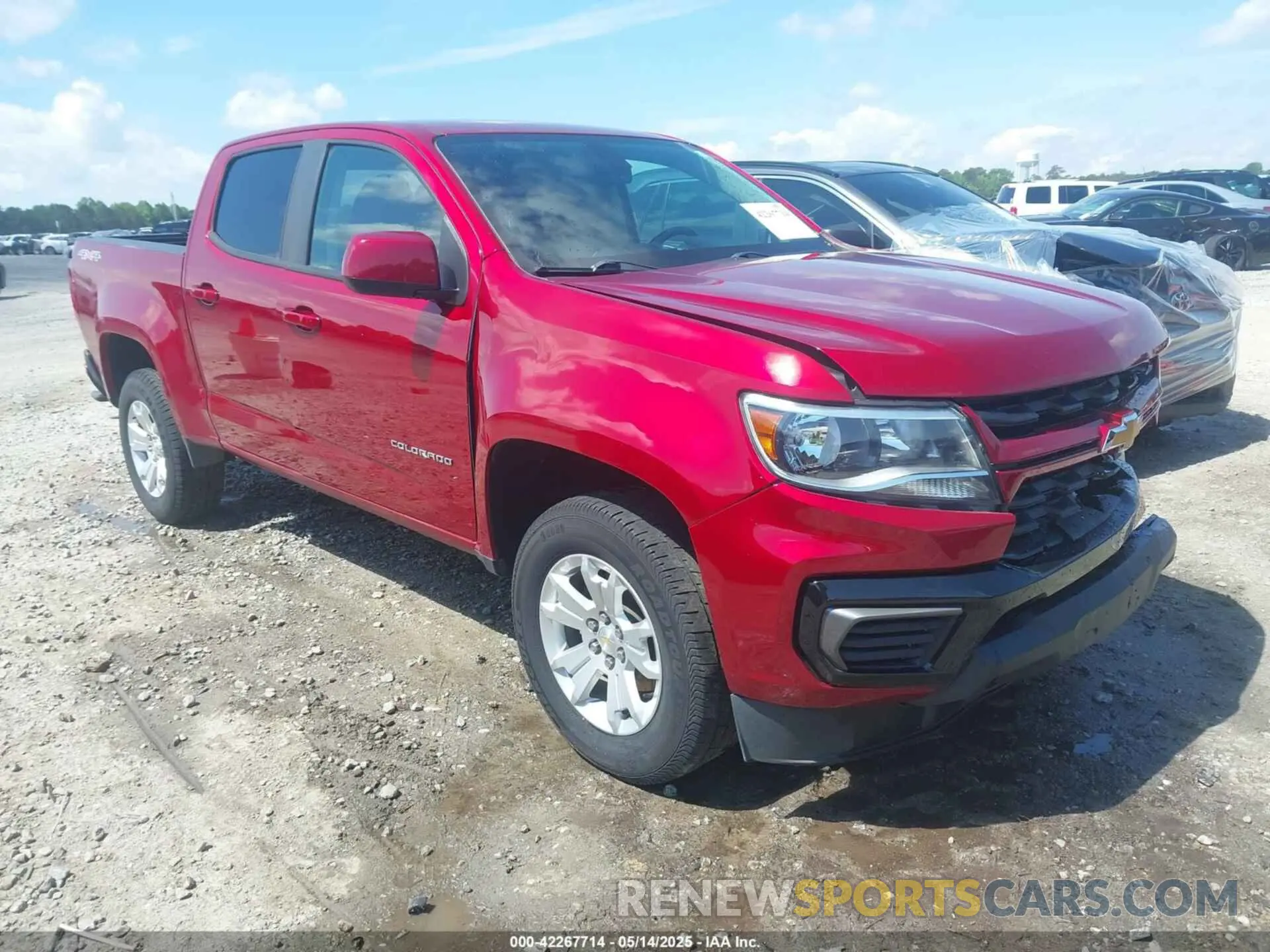1 Photograph of a damaged car 1GCGTCEN9M1132430 CHEVROLET COLORADO 2021