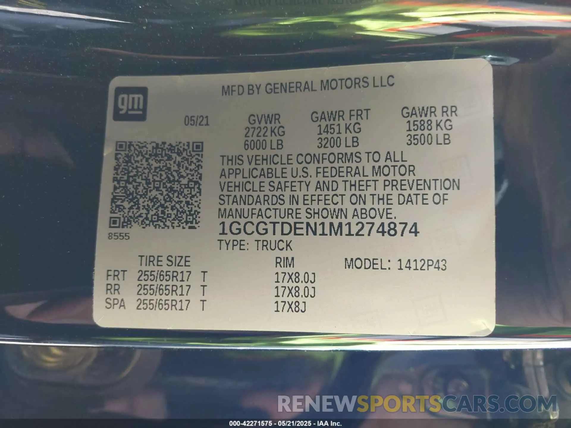 9 Фотография поврежденного автомобиля 1GCGTDEN1M1274874 CHEVROLET COLORADO 2021