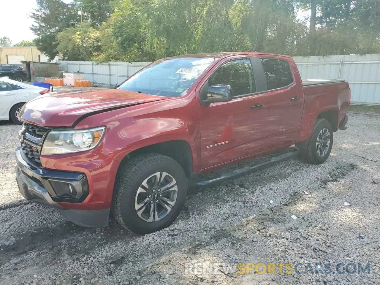 1 Photograph of a damaged car 1GCGTDEN2M1101395 CHEVROLET COLORADO 2021