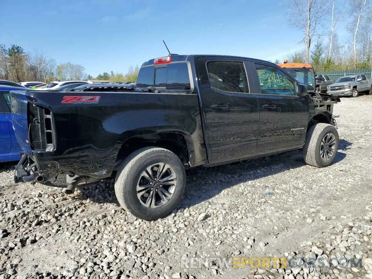 3 Фотография поврежденного автомобиля 1GCGTDEN2M1112641 CHEVROLET COLORADO 2021