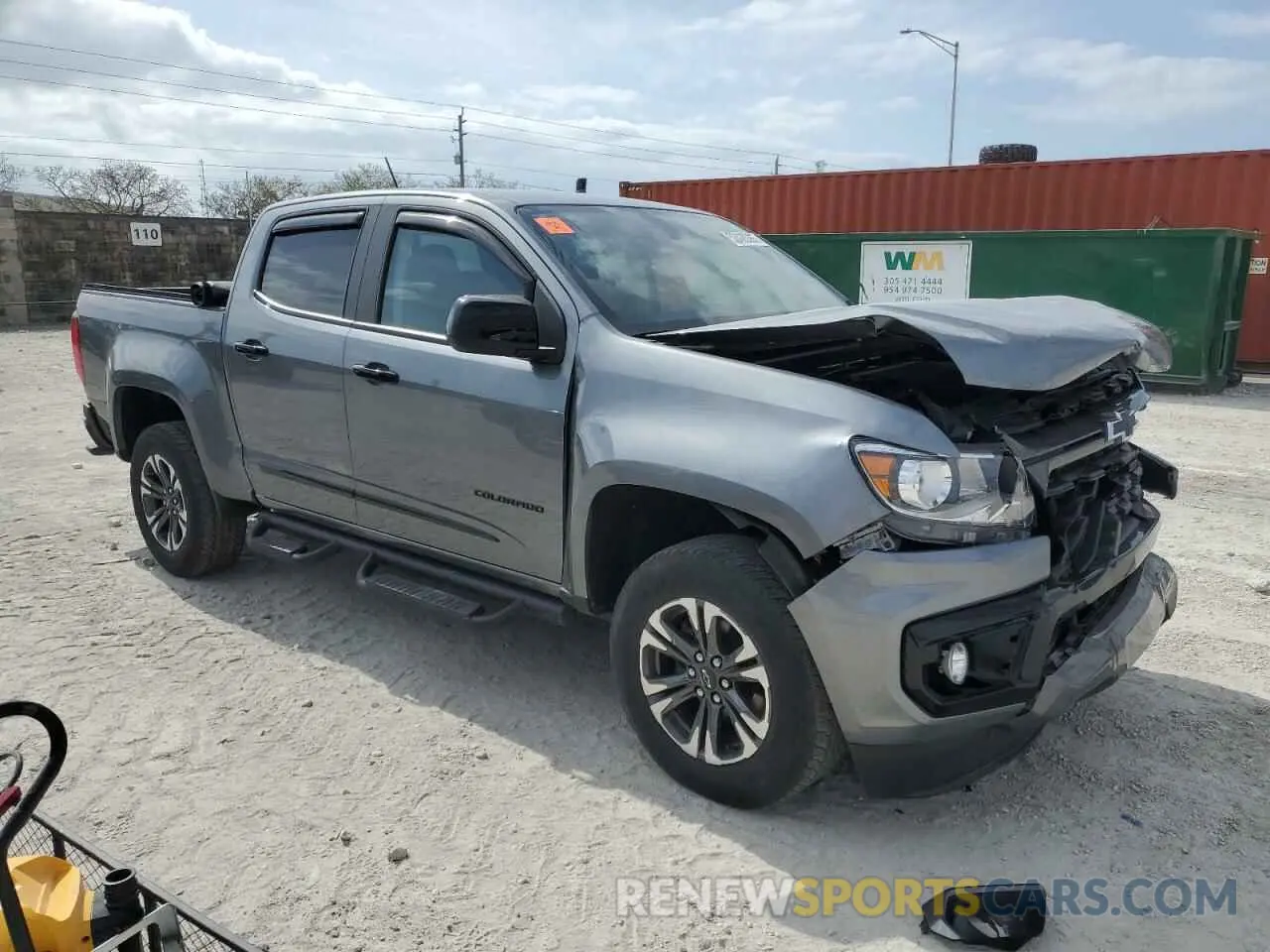 4 Photograph of a damaged car 1GCGTDEN2M1195472 CHEVROLET COLORADO 2021