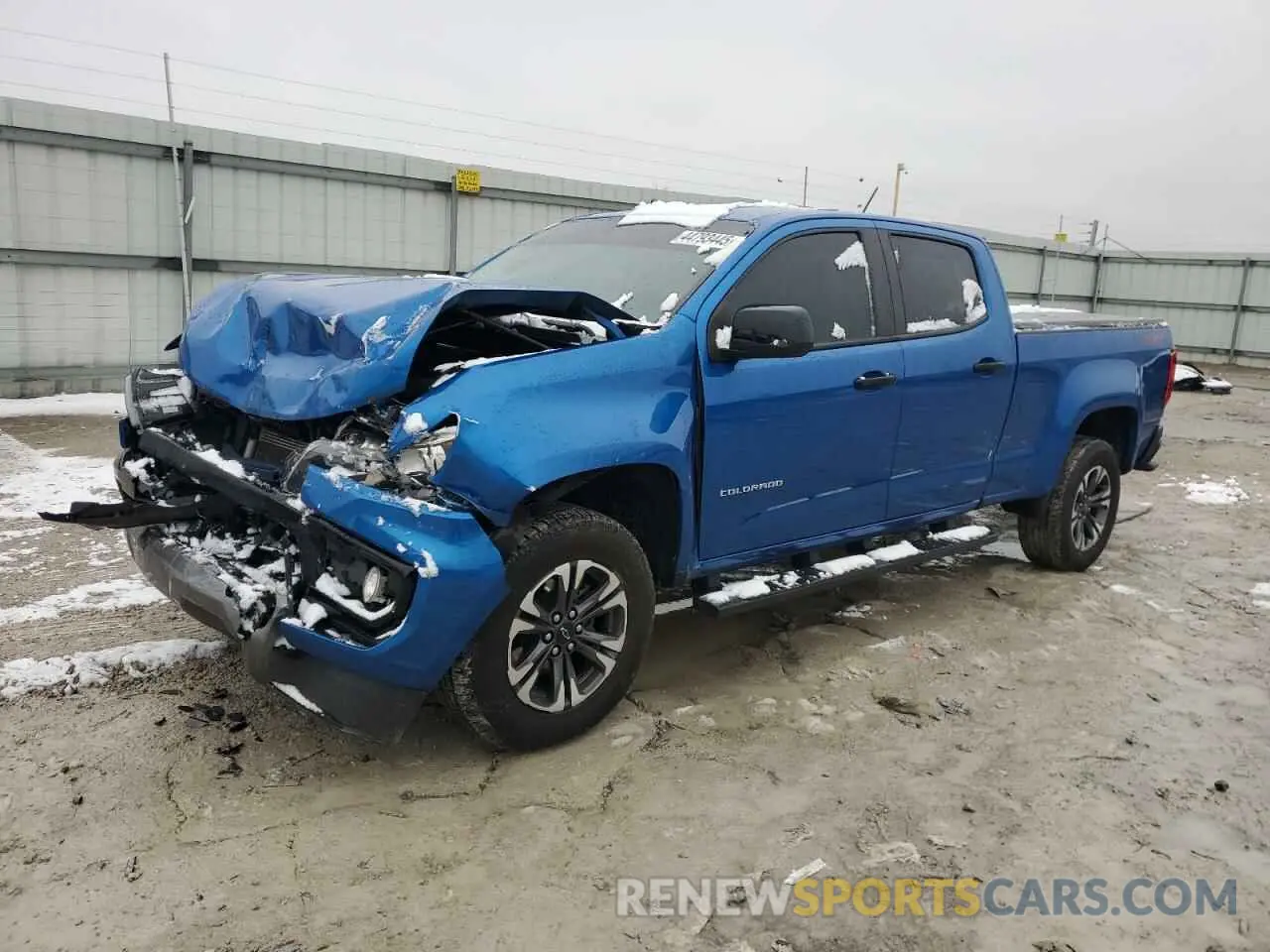 1 Photograph of a damaged car 1GCGTDEN4M1258409 CHEVROLET COLORADO 2021