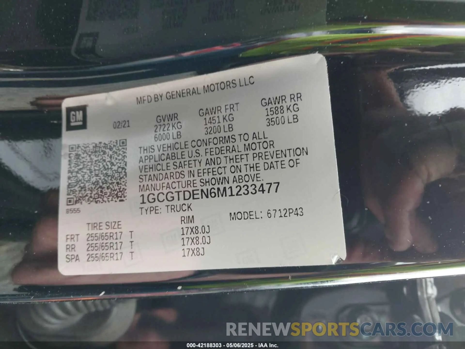 9 Photograph of a damaged car 1GCGTDEN6M1233477 CHEVROLET COLORADO 2021