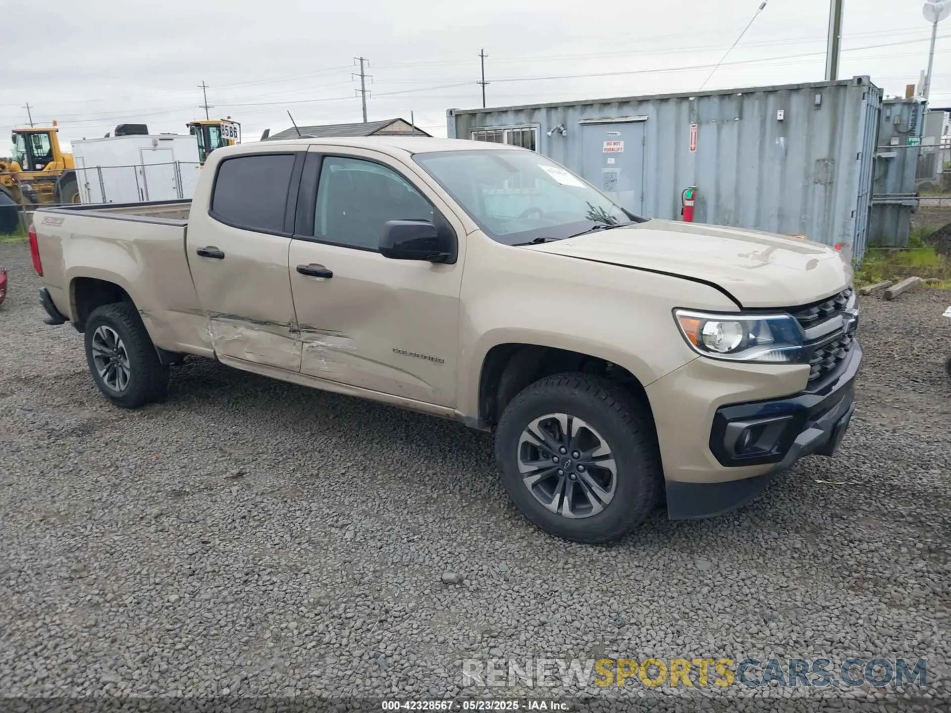 1 Photograph of a damaged car 1GCGTDEN8M1250328 CHEVROLET COLORADO 2021