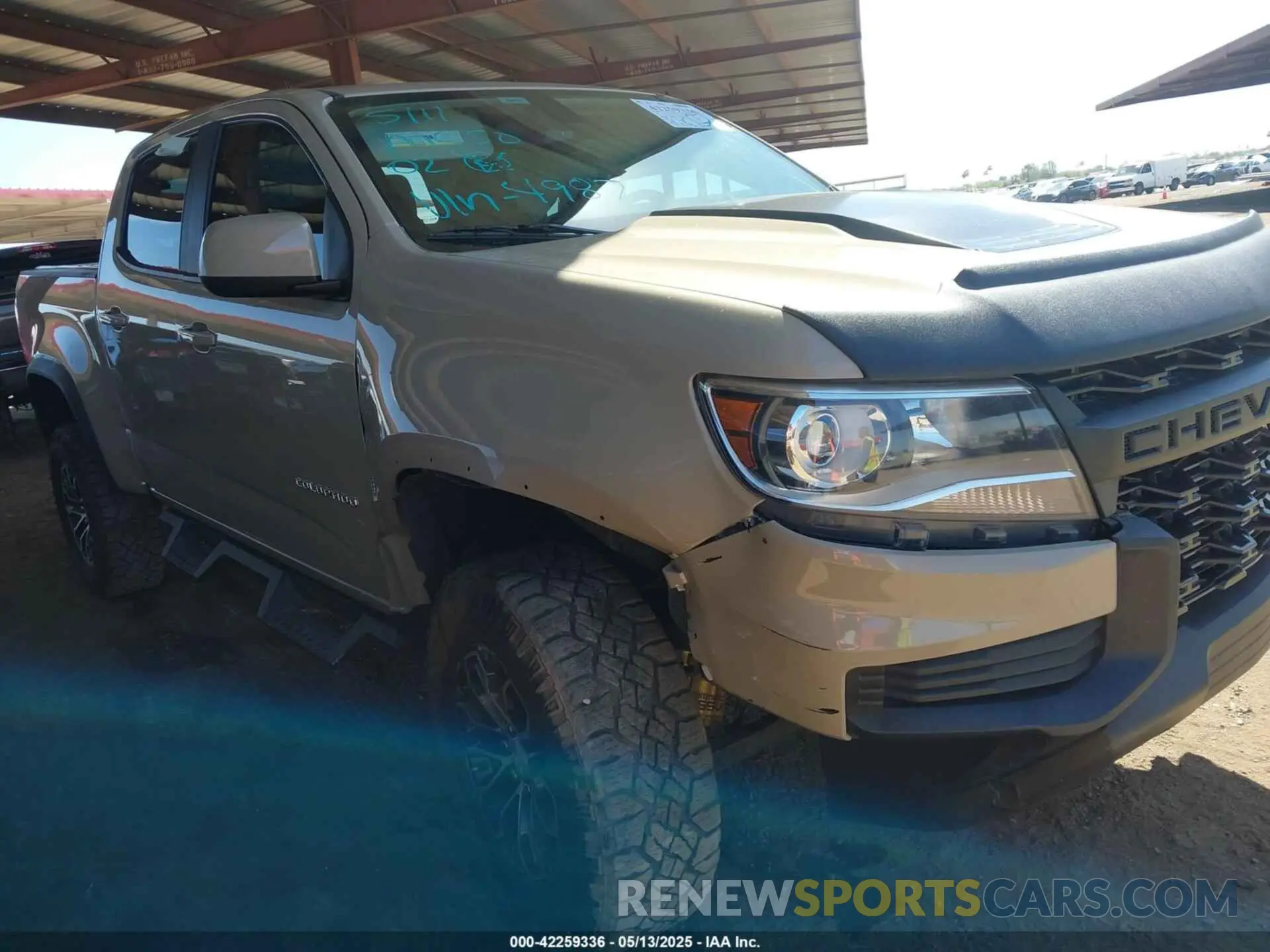 6 Photograph of a damaged car 1GCGTEEN5M1254987 CHEVROLET COLORADO 2021