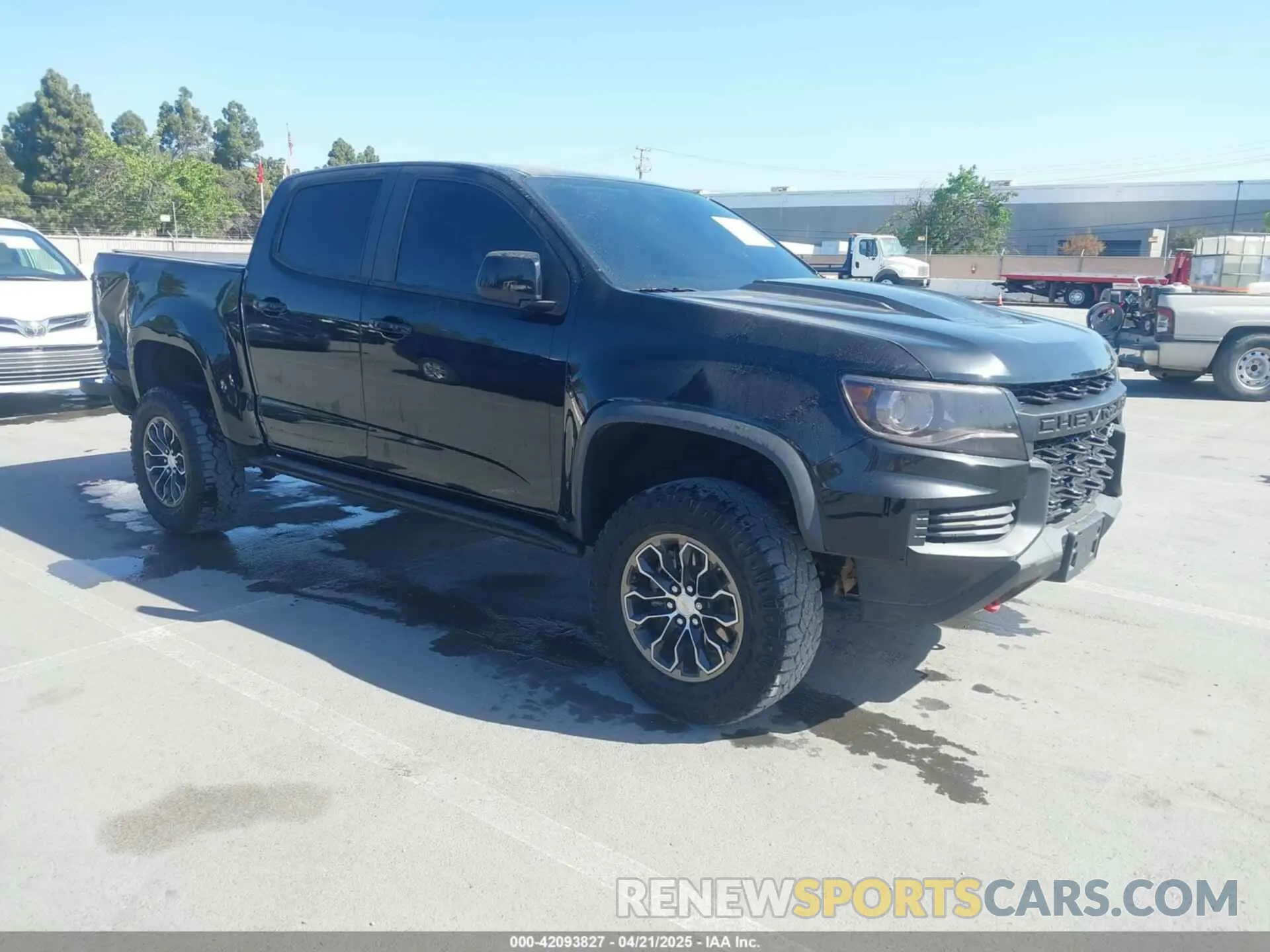 1 Photograph of a damaged car 1GCGTEEN6M1169379 CHEVROLET COLORADO 2021