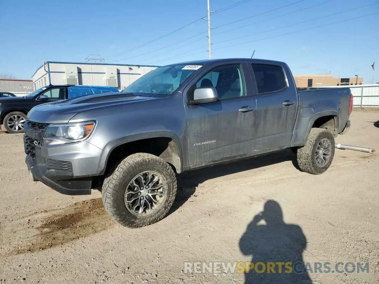 1 Photograph of a damaged car 1GCGTEEN6M1221254 CHEVROLET COLORADO 2021