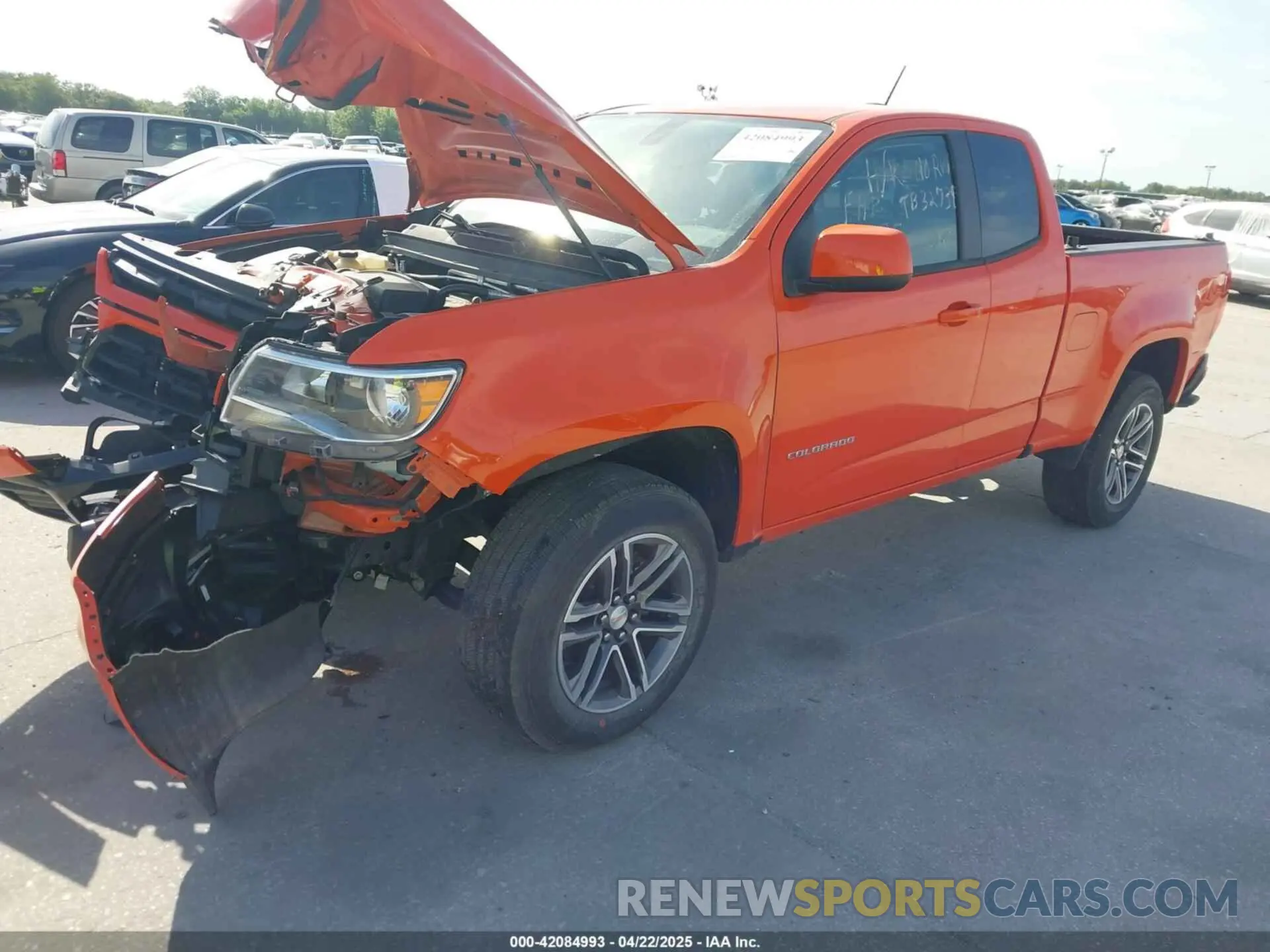 1 Photograph of a damaged car 1GCHSBEA9M1154037 CHEVROLET COLORADO 2021