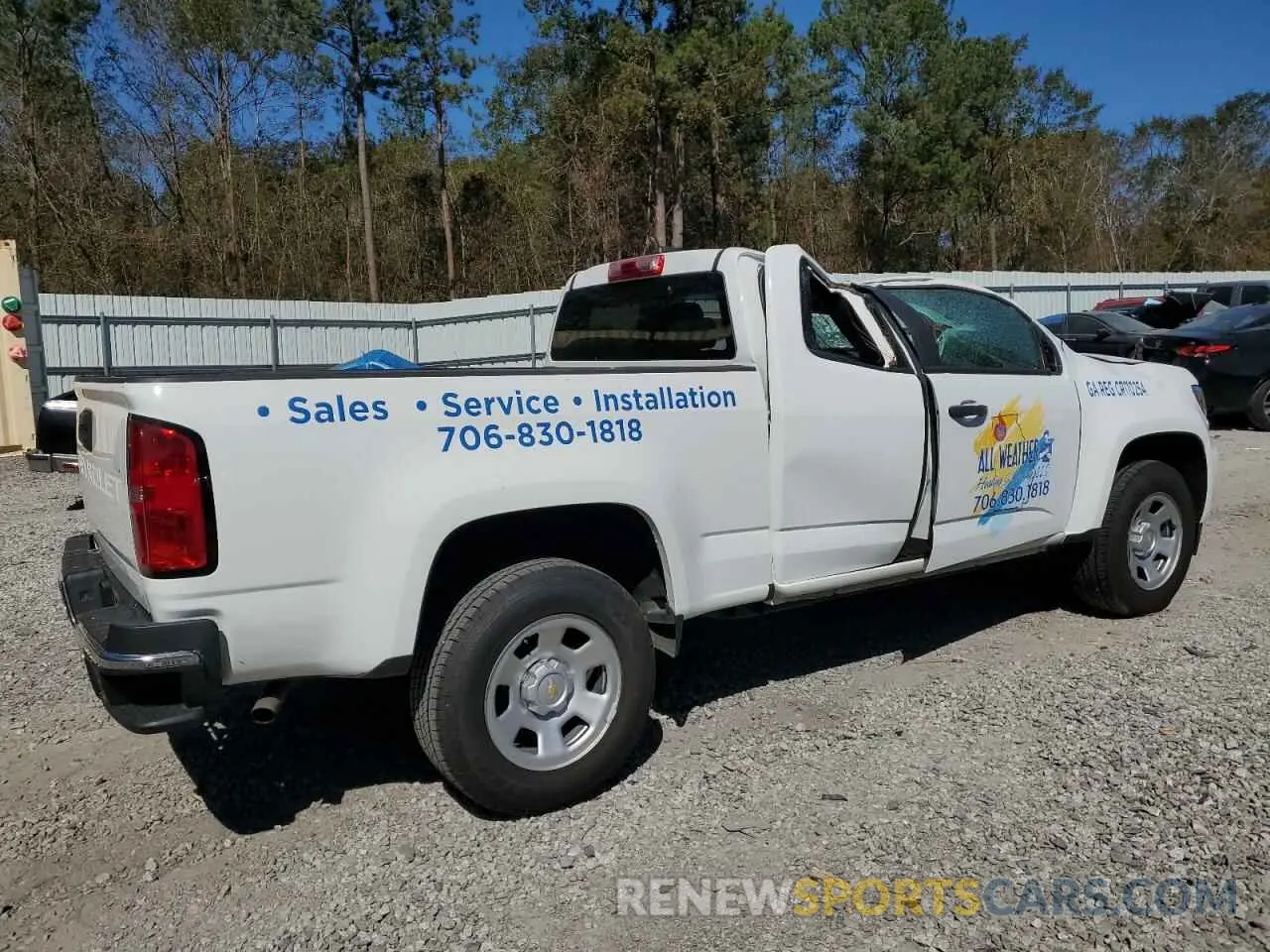 3 Photograph of a damaged car 1GCHSBEAXM1102805 CHEVROLET COLORADO 2021
