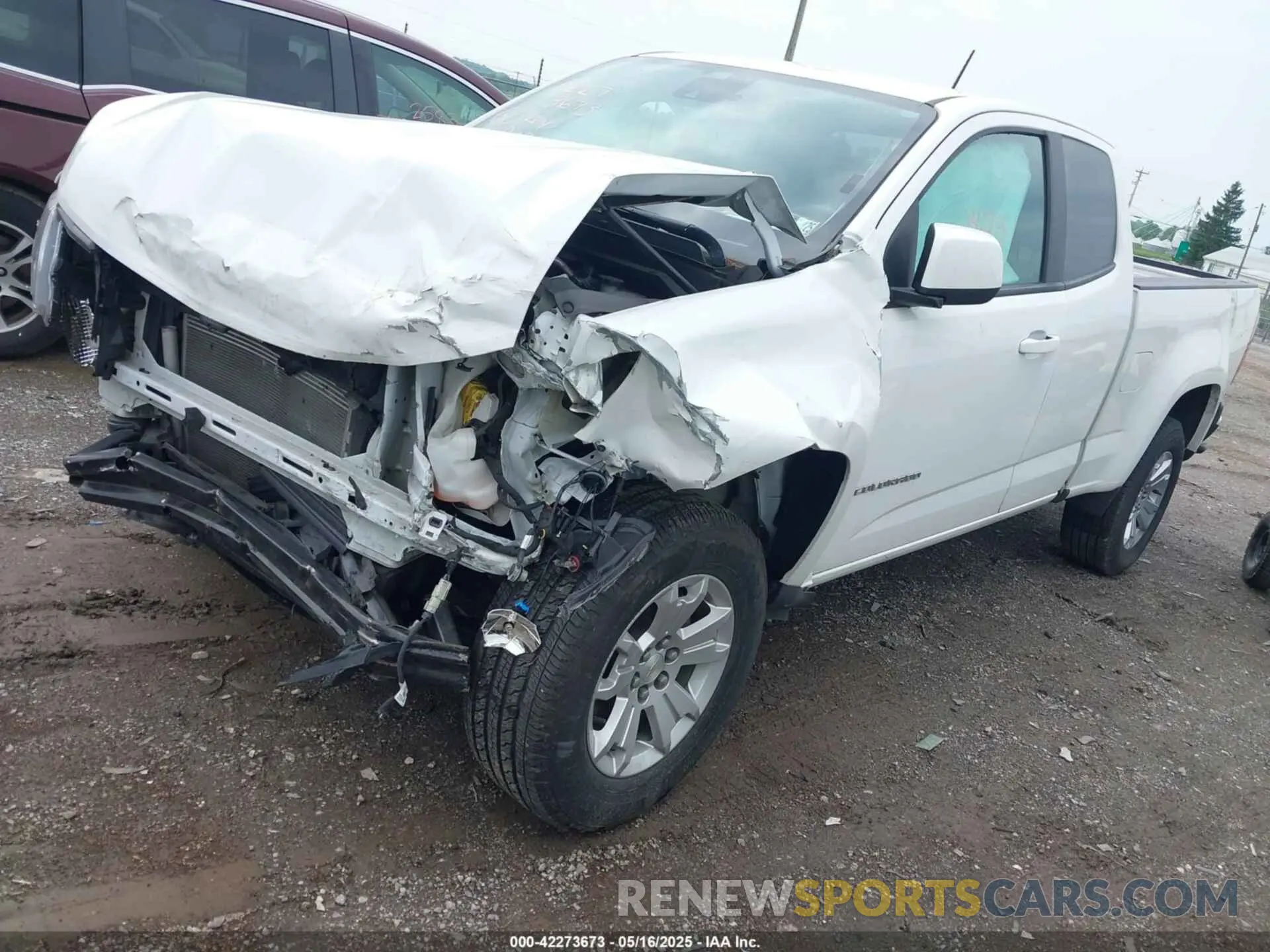 2 Фотография поврежденного автомобиля 1GCHSCEA0M1203146 CHEVROLET COLORADO 2021