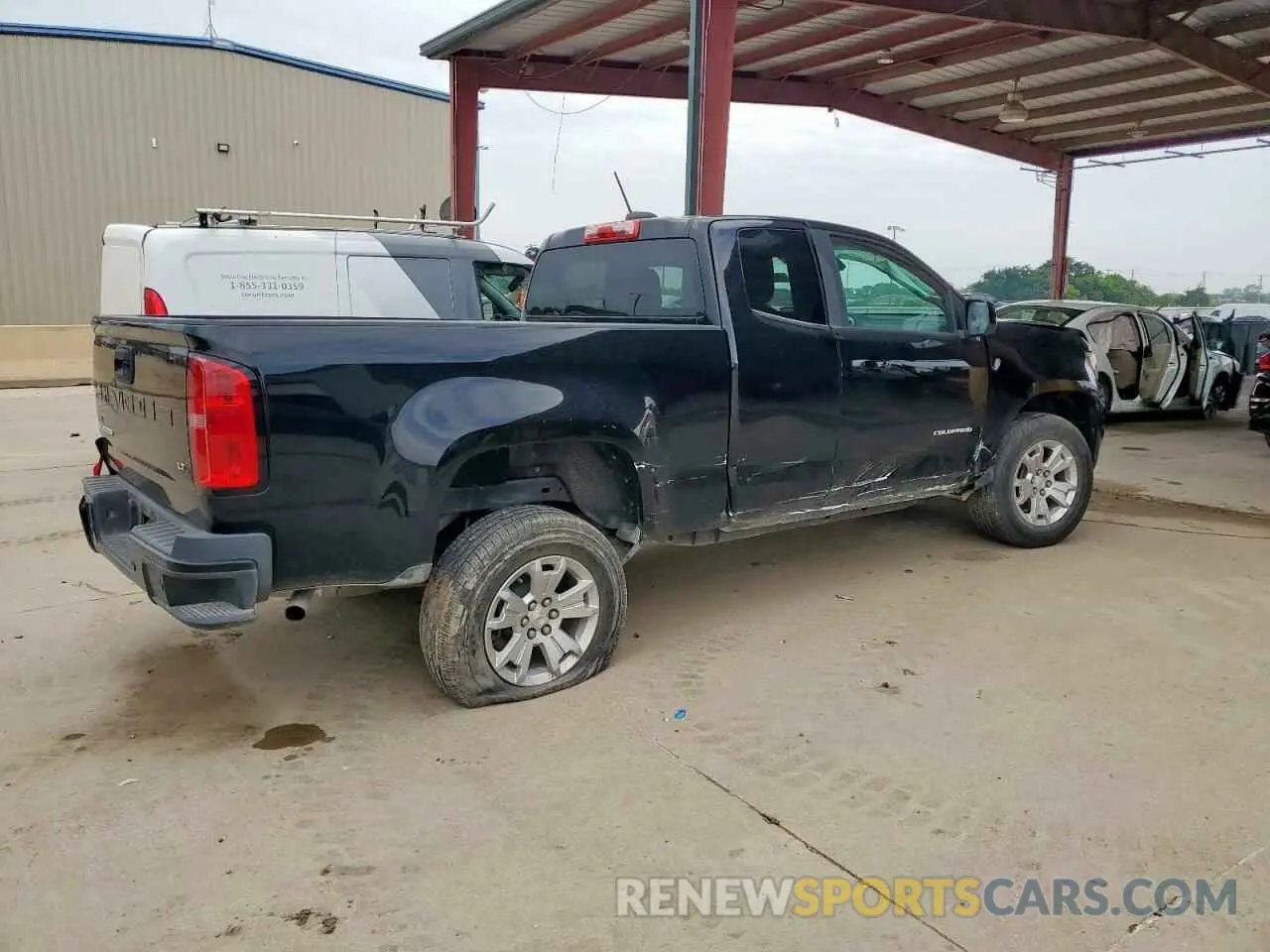 3 Фотография поврежденного автомобиля 1GCHSCEA2M1277989 CHEVROLET COLORADO 2021