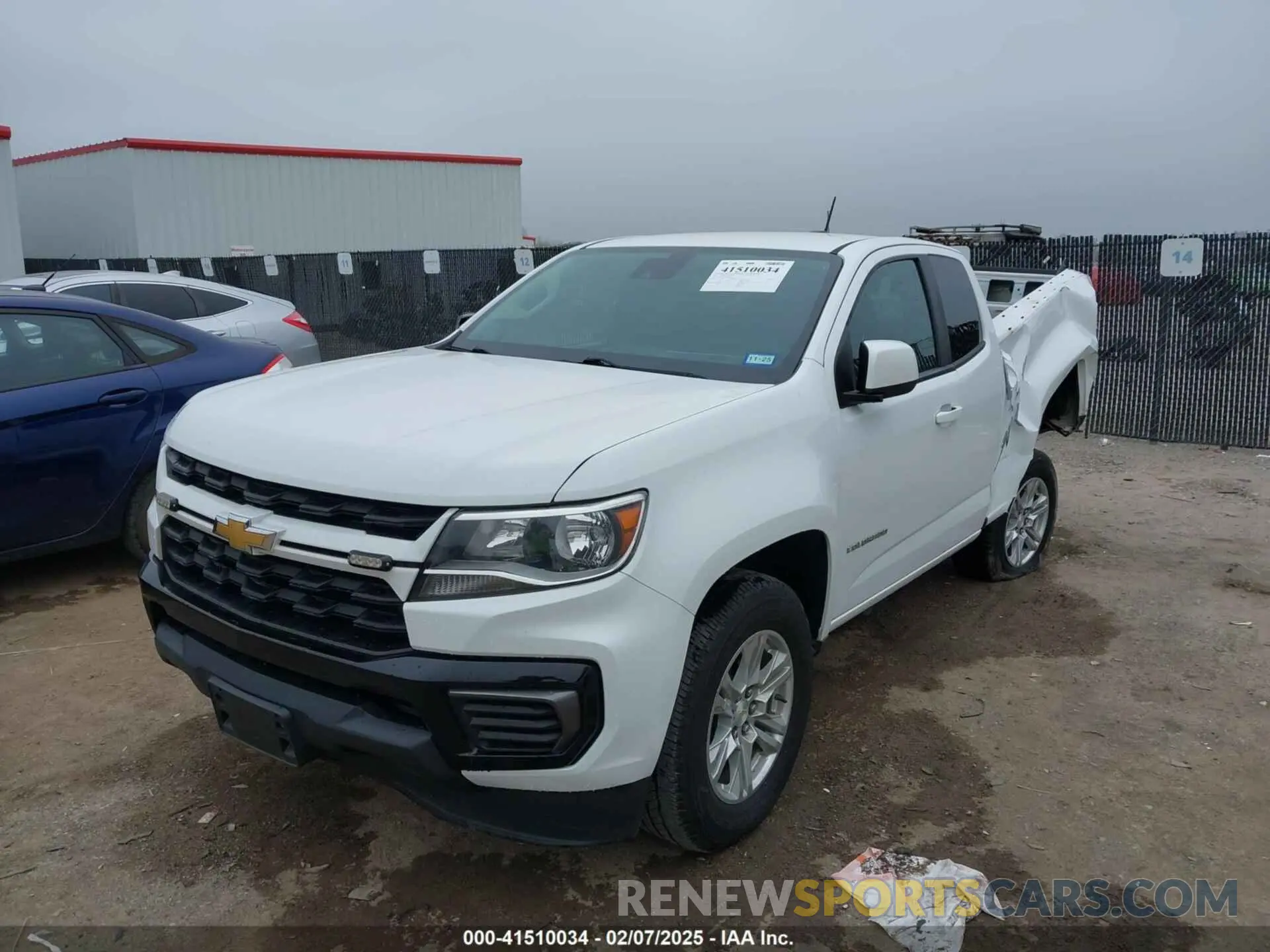 2 Фотография поврежденного автомобиля 1GCHSCEA4M1251331 CHEVROLET COLORADO 2021