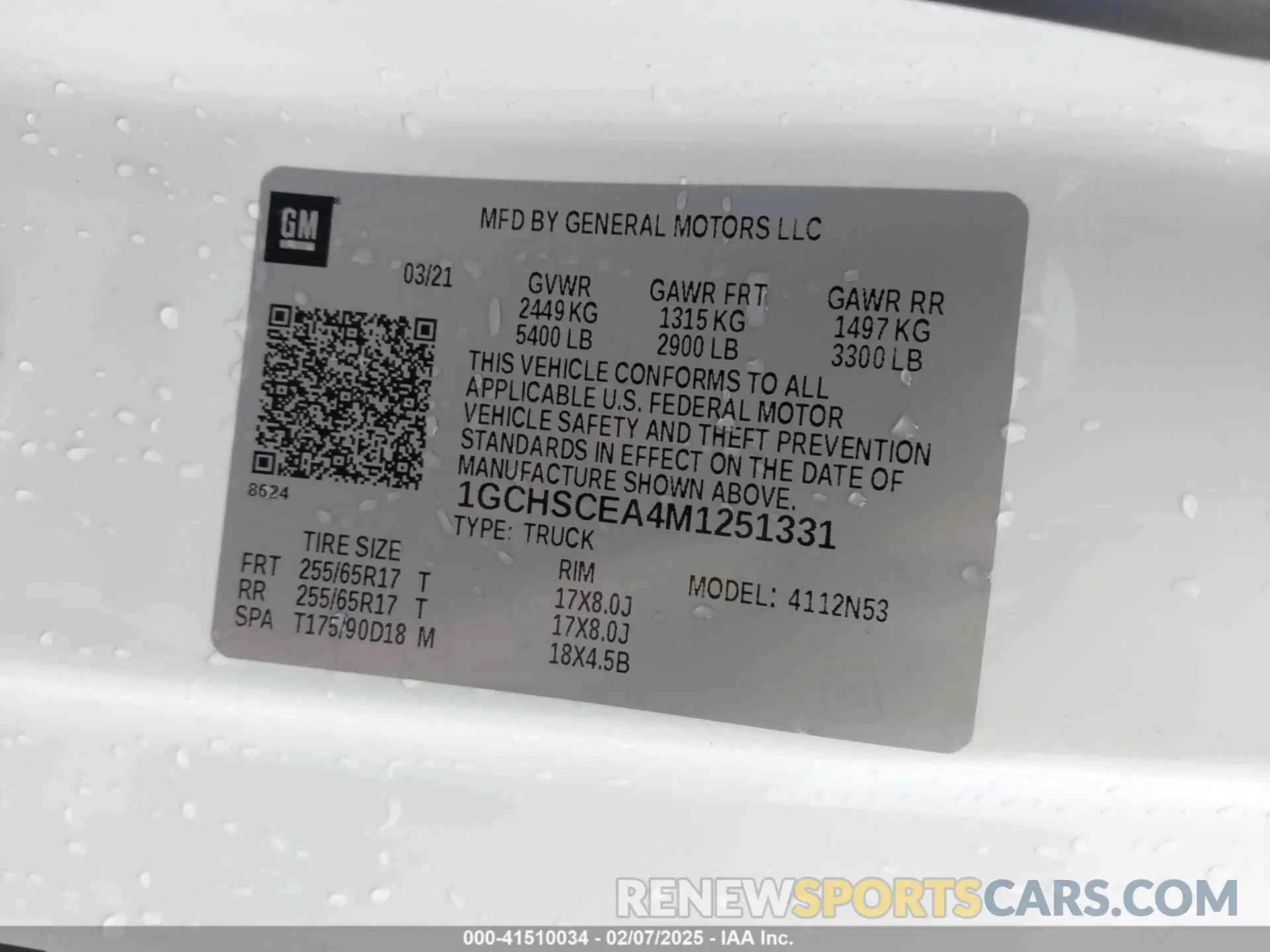 9 Фотография поврежденного автомобиля 1GCHSCEA4M1251331 CHEVROLET COLORADO 2021