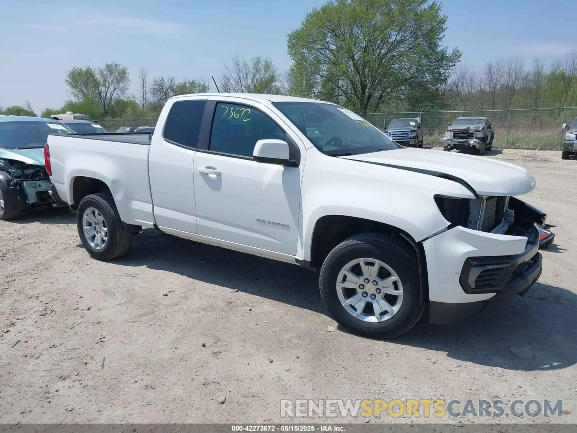 1 Photograph of a damaged car 1GCHSCEA8M1205131 CHEVROLET COLORADO 2021