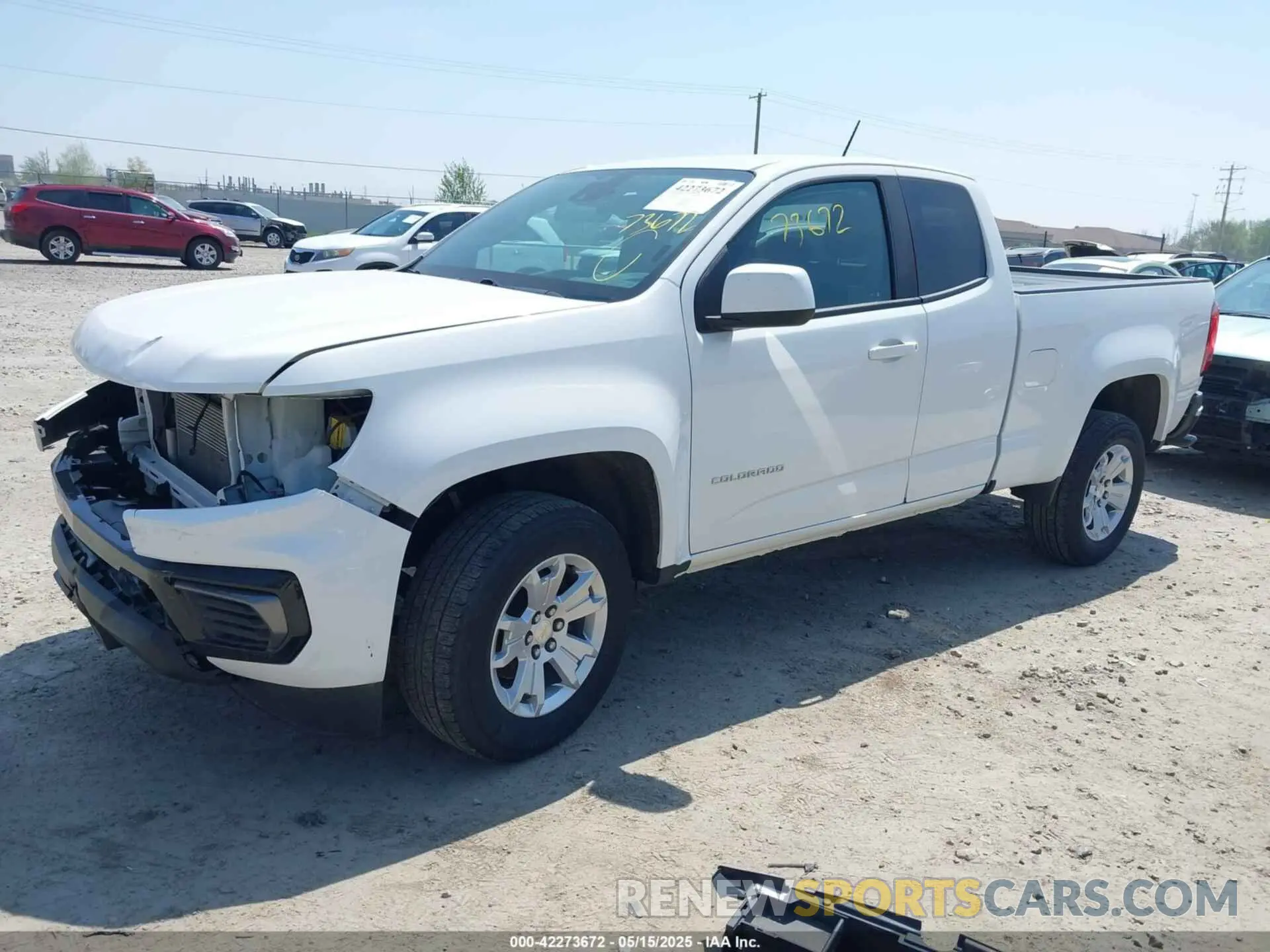 2 Photograph of a damaged car 1GCHSCEA8M1205131 CHEVROLET COLORADO 2021