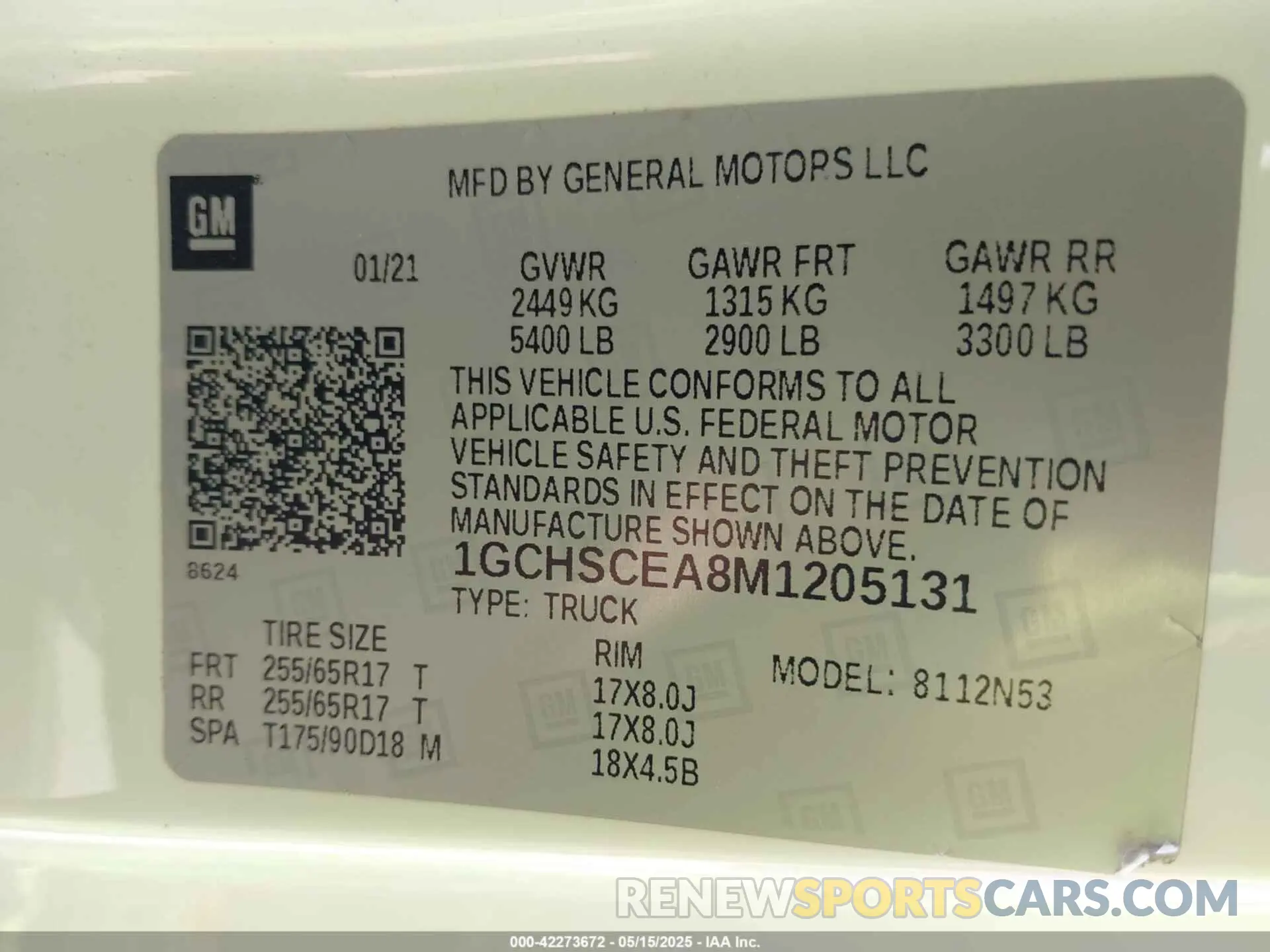 9 Photograph of a damaged car 1GCHSCEA8M1205131 CHEVROLET COLORADO 2021