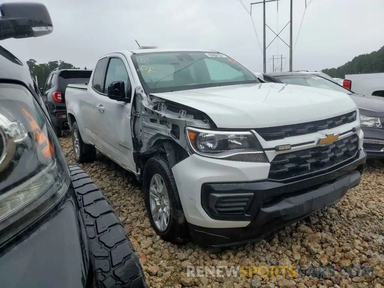 4 Фотография поврежденного автомобиля 1GCHSCEA8M1239683 CHEVROLET COLORADO 2021