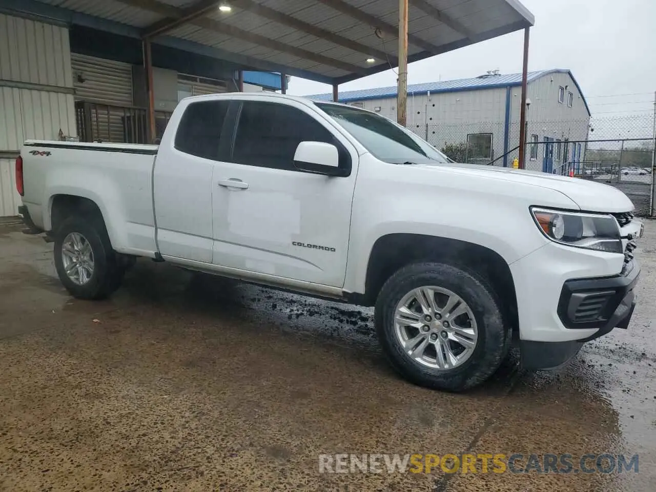 4 Фотография поврежденного автомобиля 1GCHTCEA5M1253599 CHEVROLET COLORADO 2021