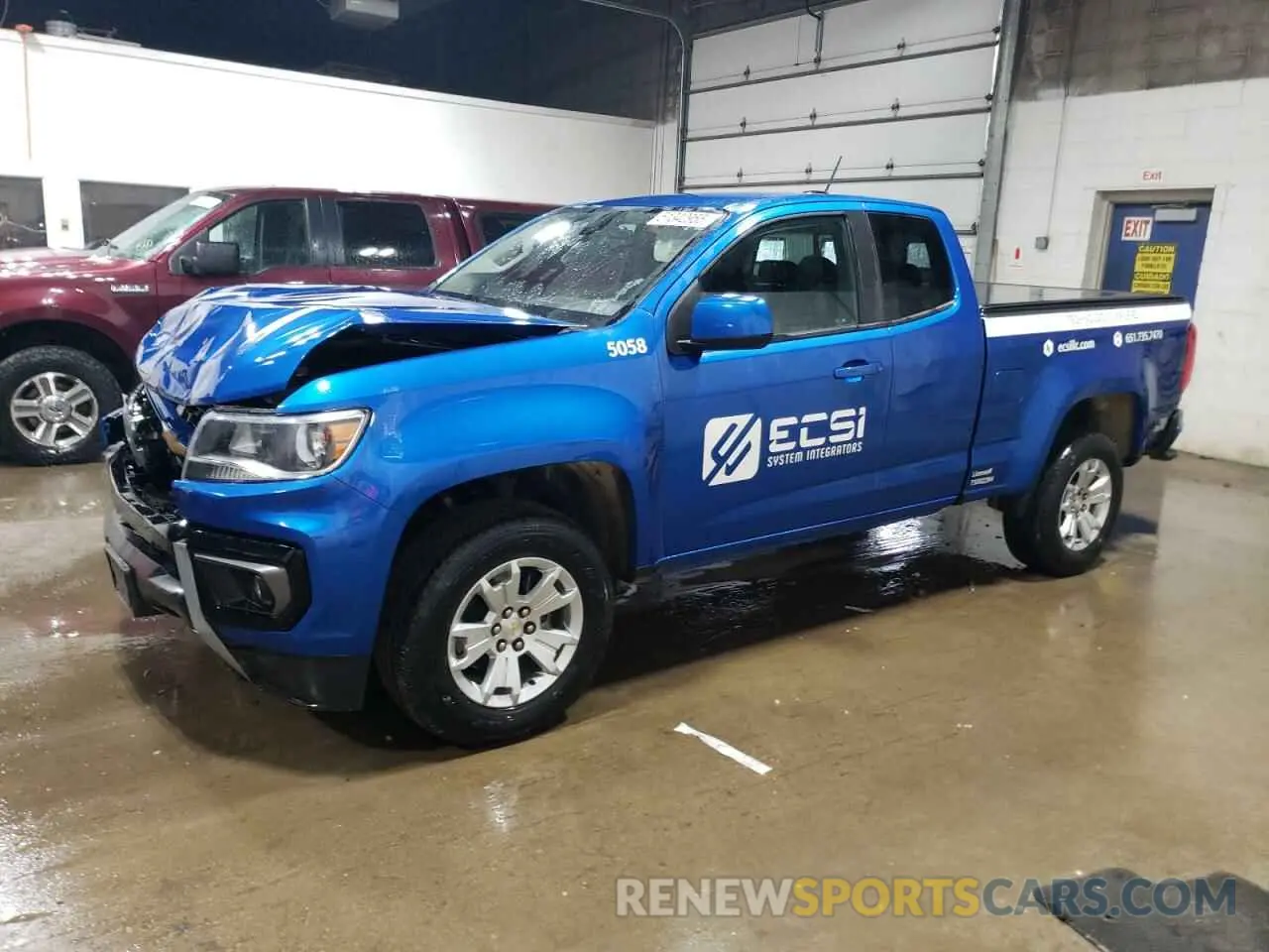 1 Фотография поврежденного автомобиля 1GCHTCEN4M1297287 CHEVROLET COLORADO 2021