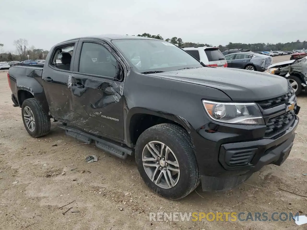 4 Фотография поврежденного автомобиля 1GCGSBEA3N1305726 CHEVROLET COLORADO 2022
