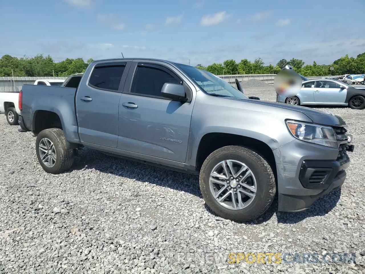 4 Photograph of a damaged car 1GCGSBEAXN1269078 CHEVROLET COLORADO 2022