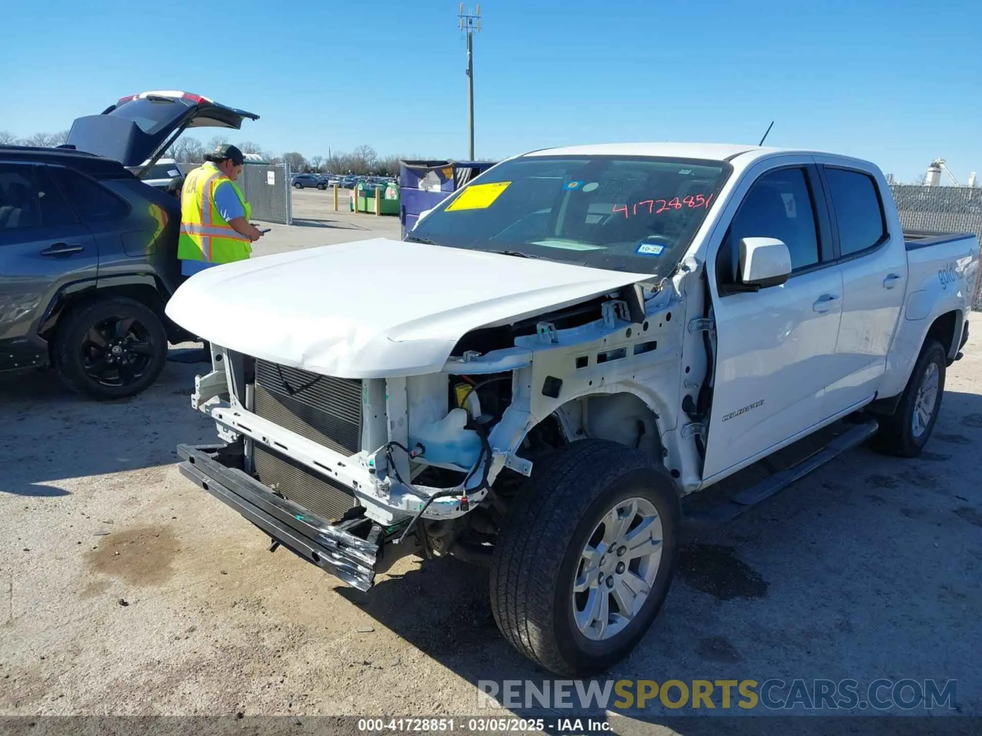 2 Фотография поврежденного автомобиля 1GCGSCEA3N1304212 CHEVROLET COLORADO 2022