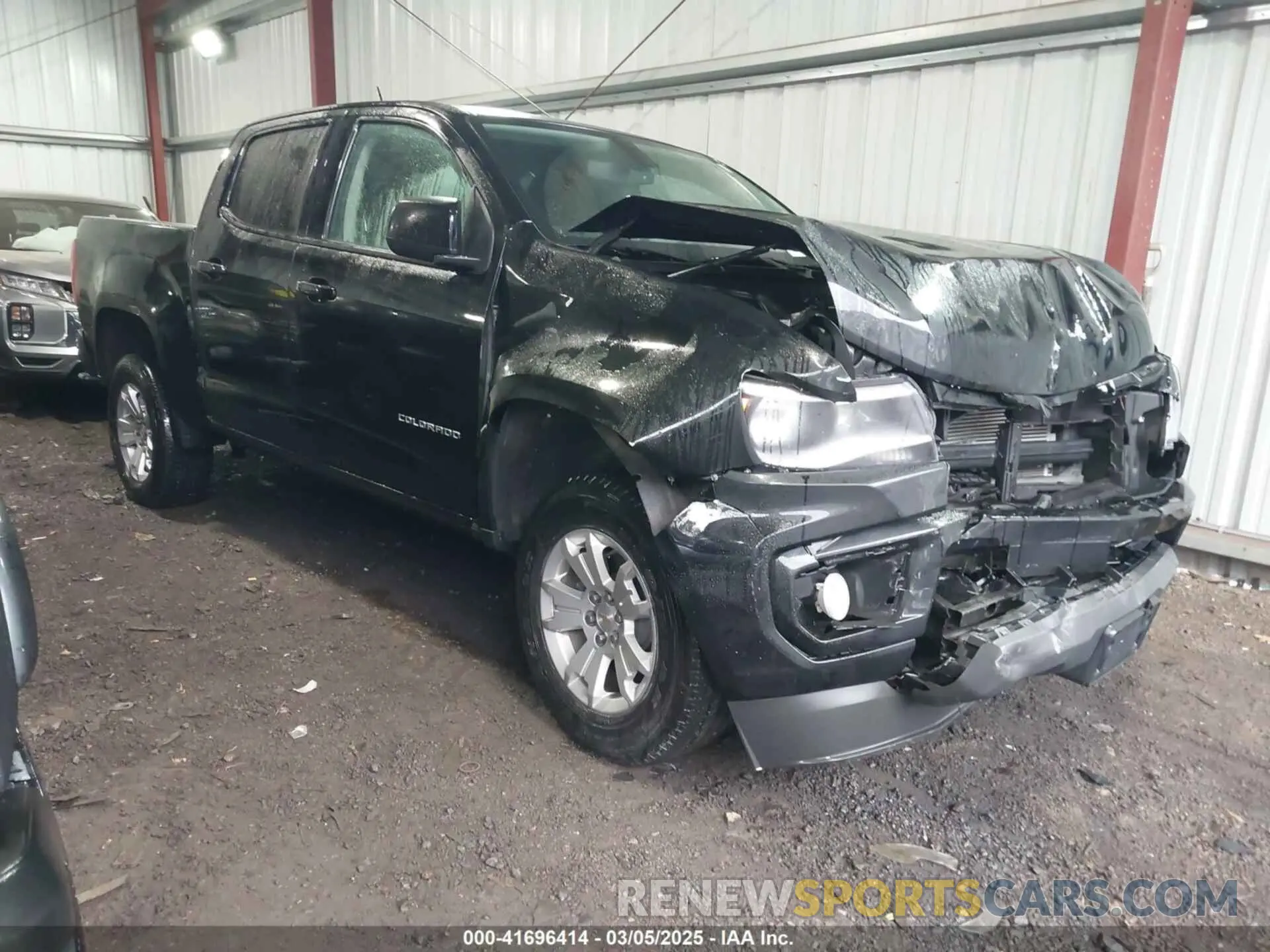 1 Photograph of a damaged car 1GCGSCEA6N1320159 CHEVROLET COLORADO 2022