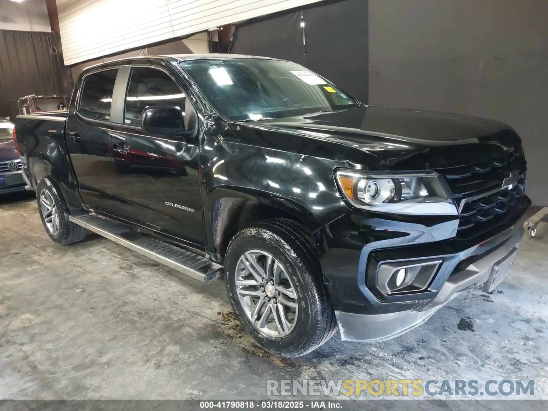 1 Photograph of a damaged car 1GCGSCEN2N1222426 CHEVROLET COLORADO 2022