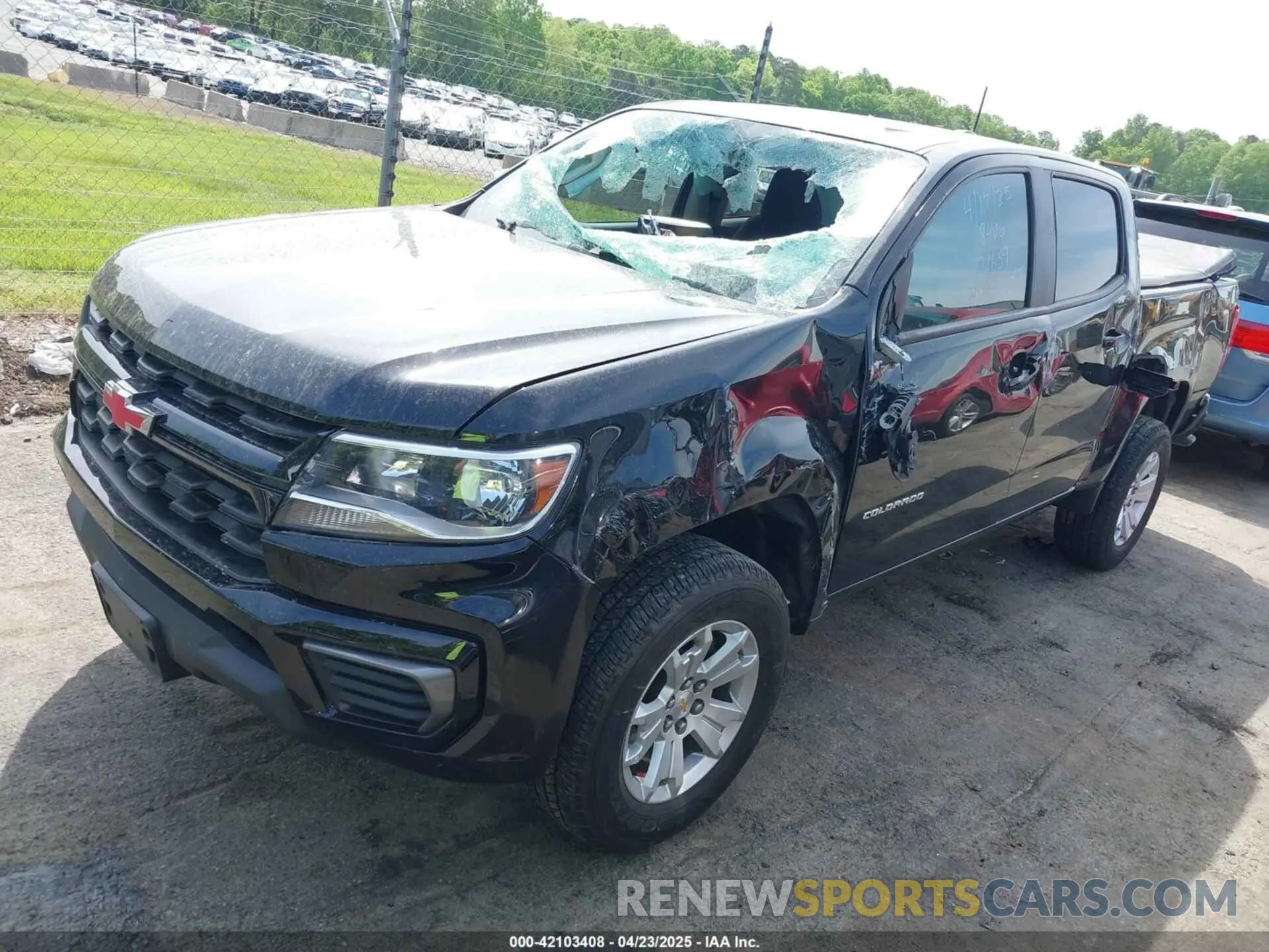 2 Фотография поврежденного автомобиля 1GCGSCEN4N1198906 CHEVROLET COLORADO 2022