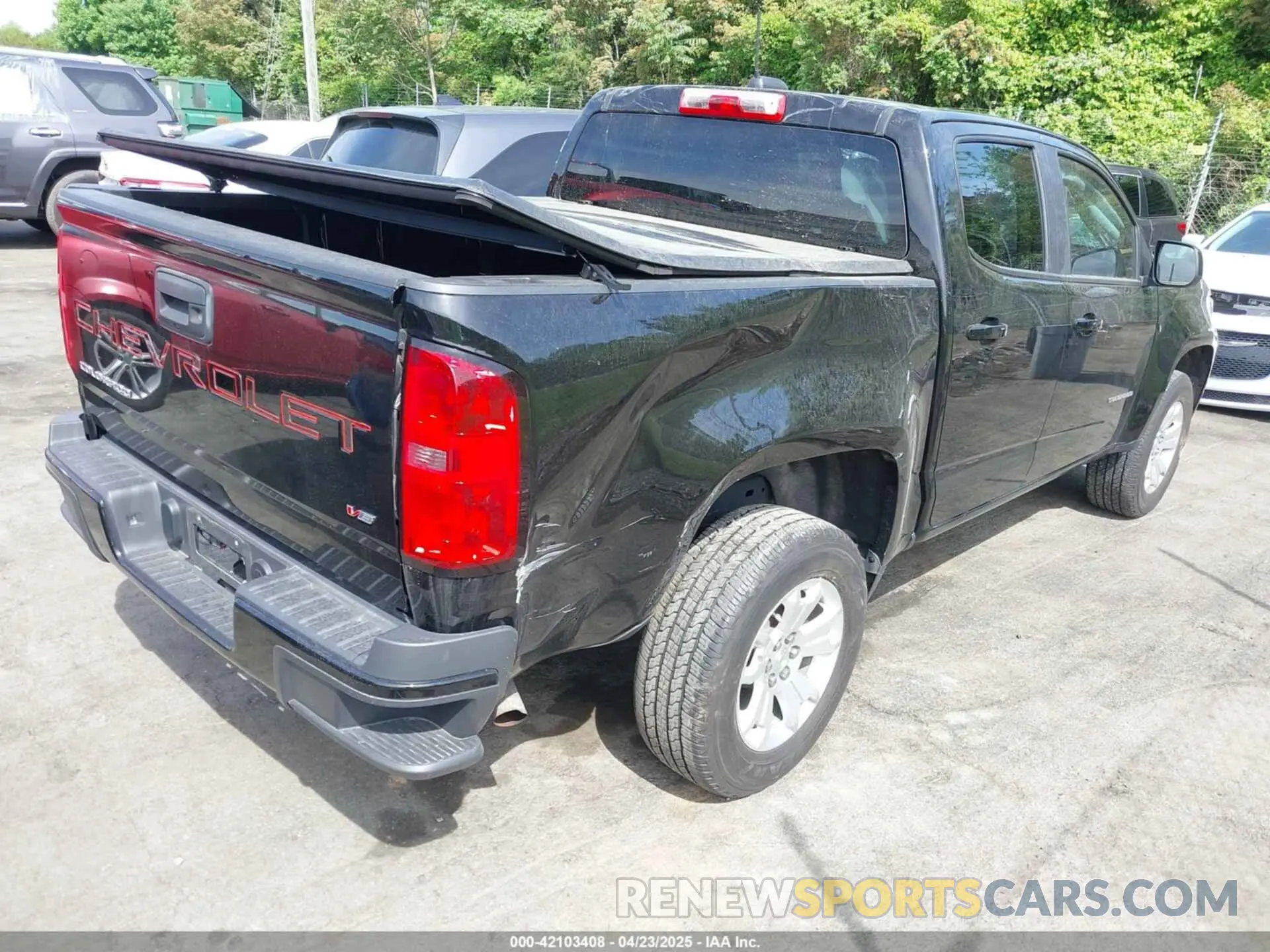 4 Фотография поврежденного автомобиля 1GCGSCEN4N1198906 CHEVROLET COLORADO 2022