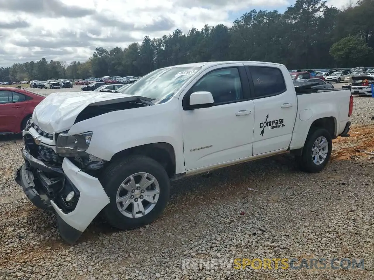 1 Photograph of a damaged car 1GCGSCEN5N1105004 CHEVROLET COLORADO 2022