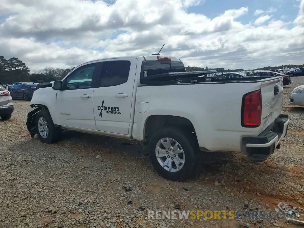 2 Photograph of a damaged car 1GCGSCEN5N1105004 CHEVROLET COLORADO 2022