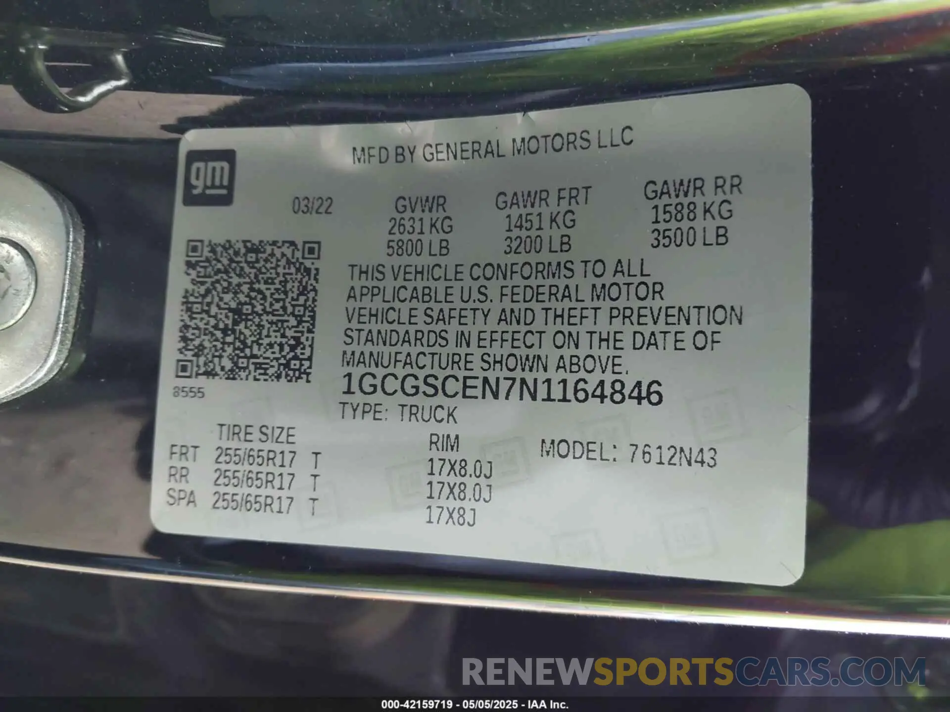 9 Фотография поврежденного автомобиля 1GCGSCEN7N1164846 CHEVROLET COLORADO 2022