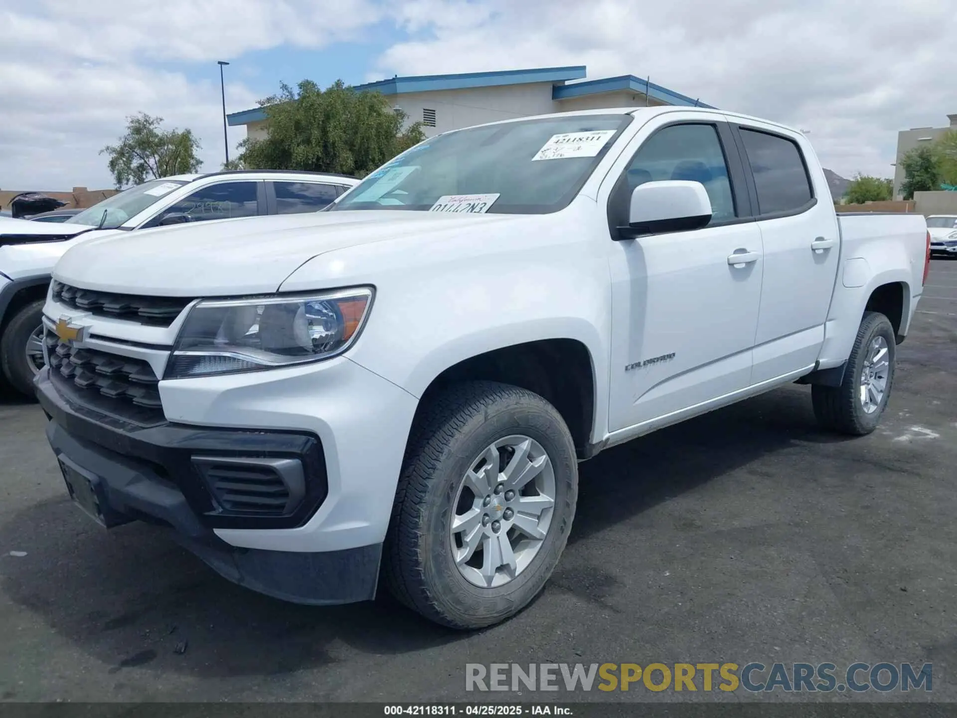 2 Photograph of a damaged car 1GCGSCEN7N1211406 CHEVROLET COLORADO 2022