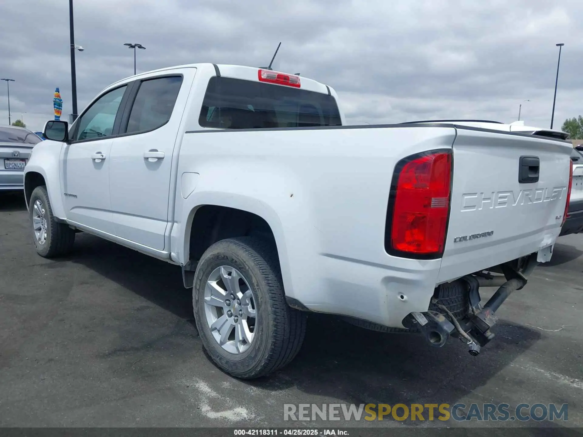 3 Photograph of a damaged car 1GCGSCEN7N1211406 CHEVROLET COLORADO 2022