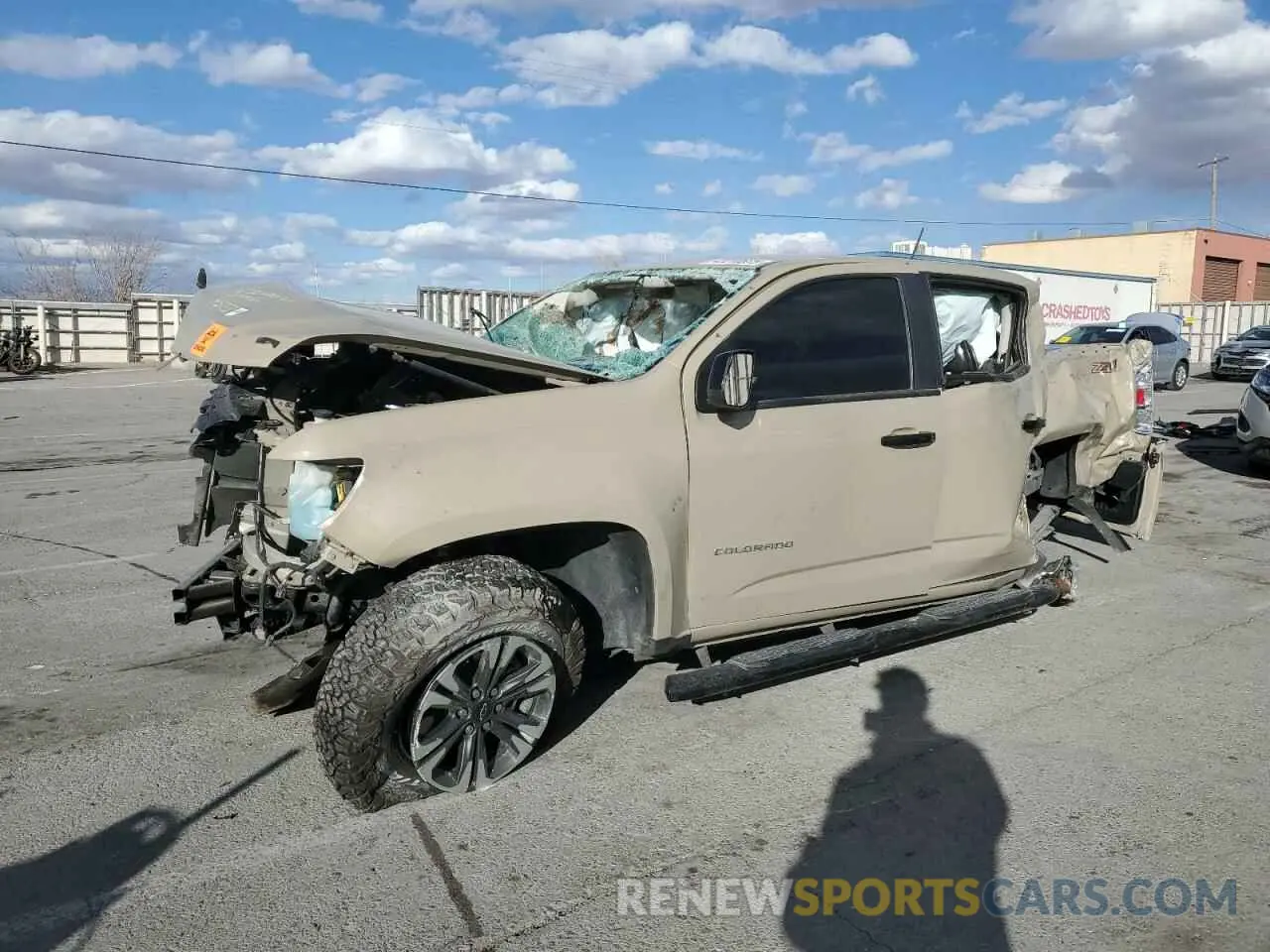 1 Photograph of a damaged car 1GCGSDEN4N1224278 CHEVROLET COLORADO 2022