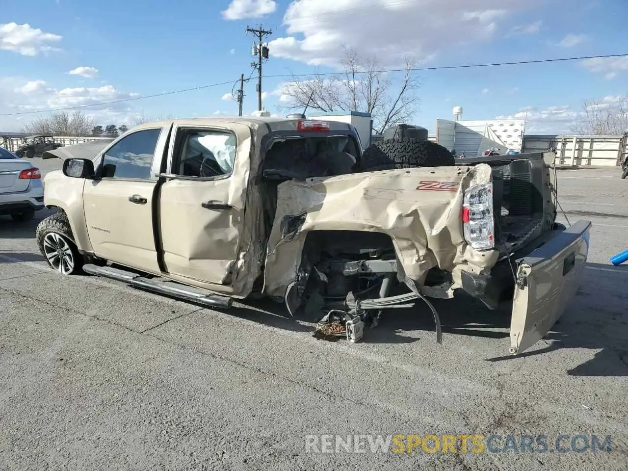 2 Photograph of a damaged car 1GCGSDEN4N1224278 CHEVROLET COLORADO 2022