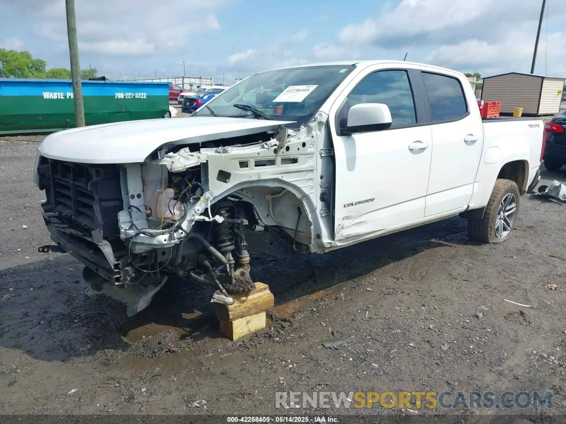 2 Фотография поврежденного автомобиля 1GCGTBEN0N1136281 CHEVROLET COLORADO 2022