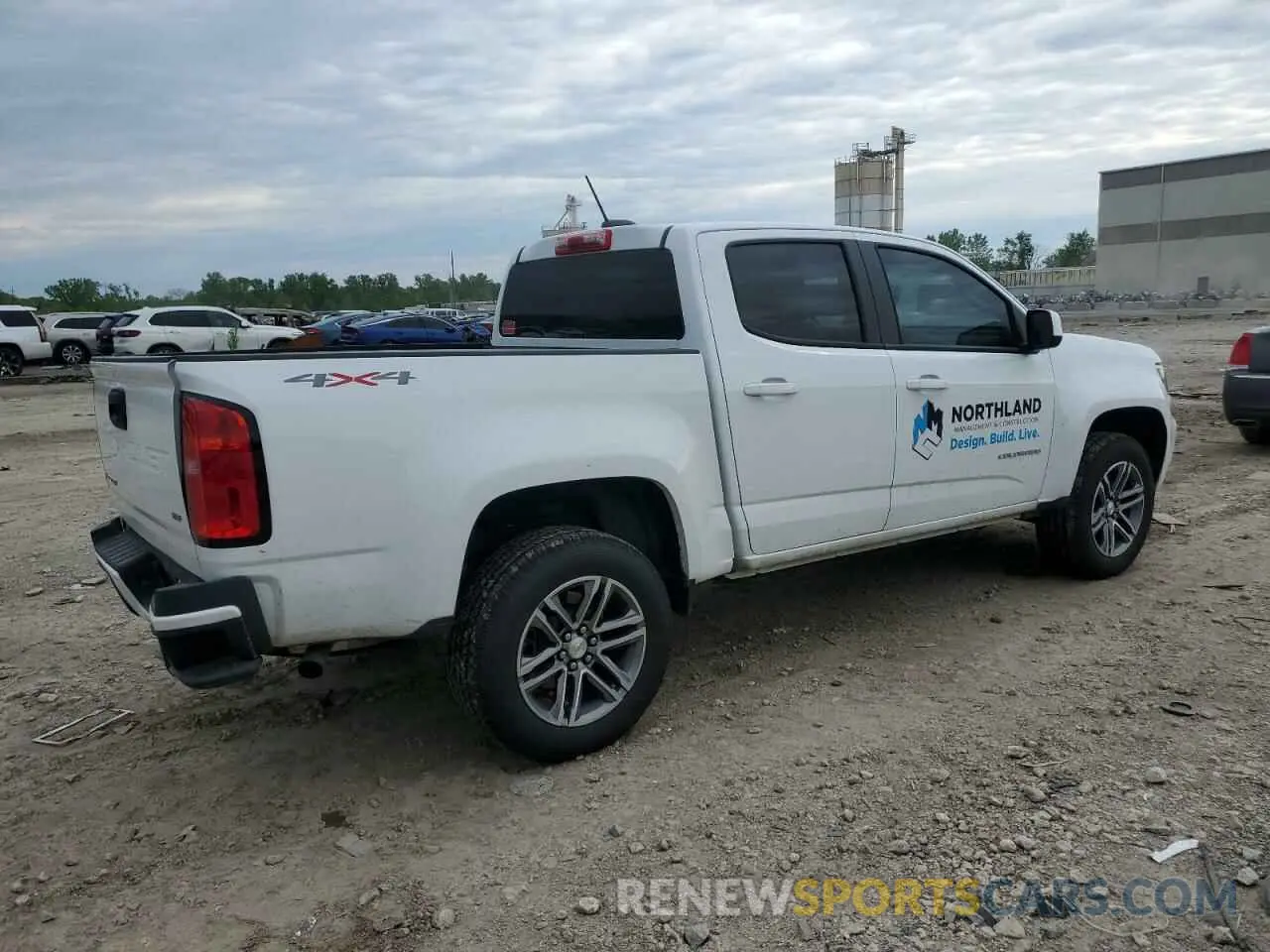 3 Фотография поврежденного автомобиля 1GCGTBEN0N1208743 CHEVROLET COLORADO 2022