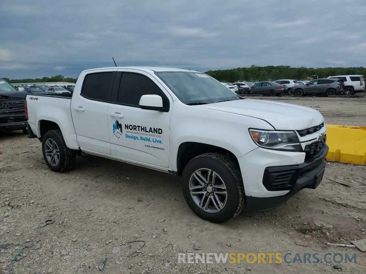 4 Фотография поврежденного автомобиля 1GCGTBEN0N1208743 CHEVROLET COLORADO 2022