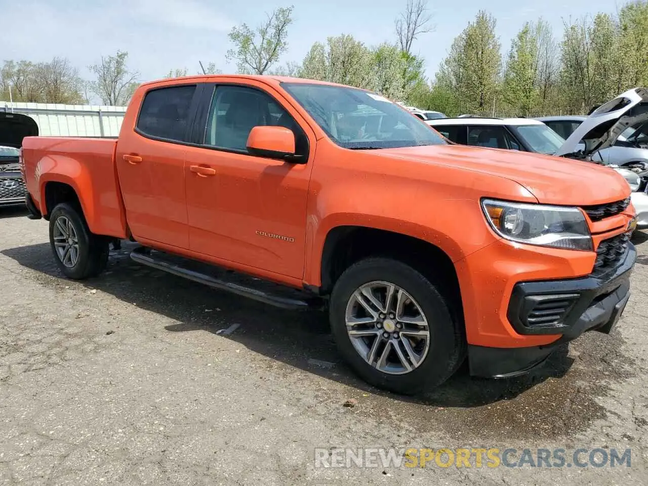 4 Фотография поврежденного автомобиля 1GCGTBEN3N1118759 CHEVROLET COLORADO 2022