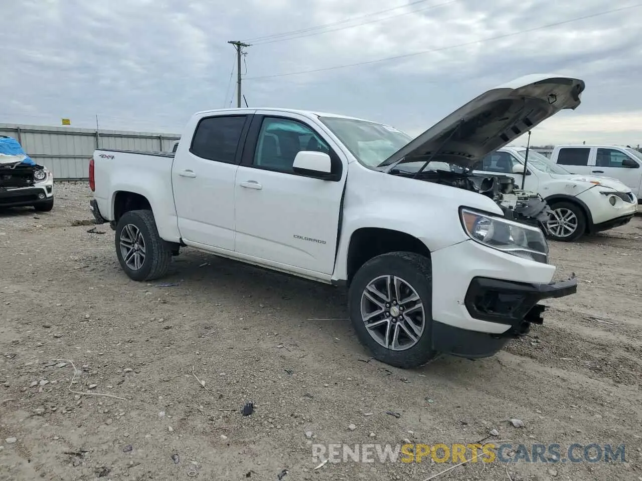4 Фотография поврежденного автомобиля 1GCGTBEN9N1128003 CHEVROLET COLORADO 2022