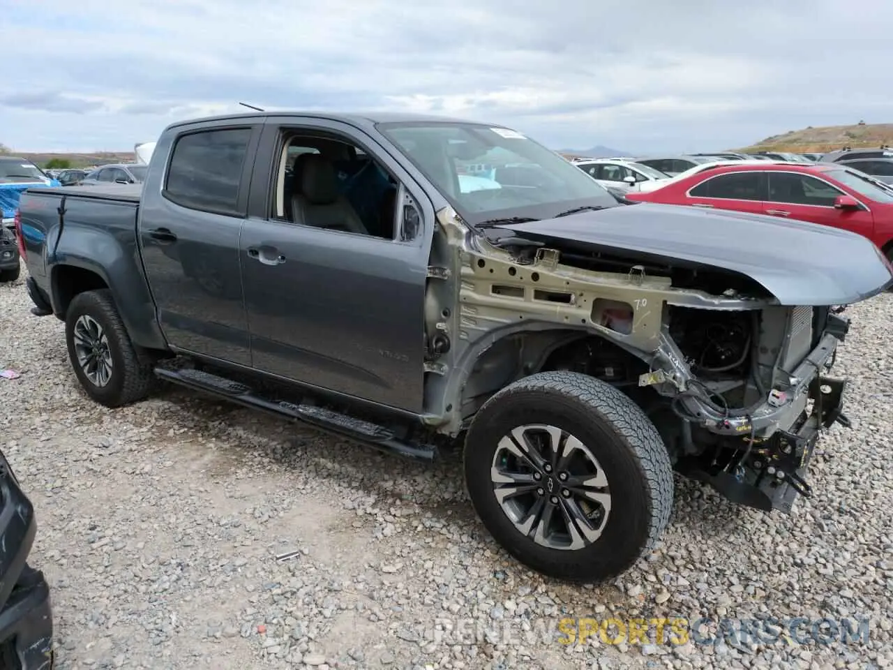 4 Фотография поврежденного автомобиля 1GCGTDEN1N1215793 CHEVROLET COLORADO 2022