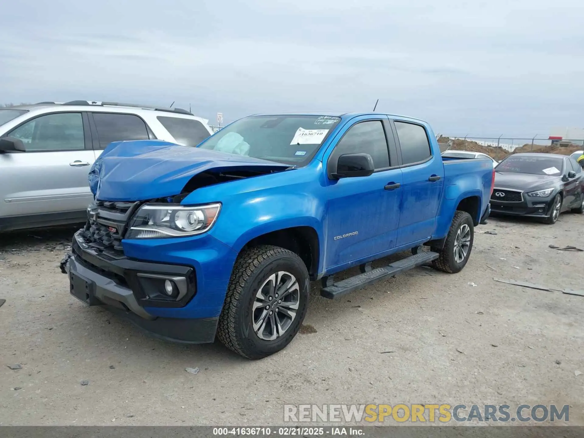2 Фотография поврежденного автомобиля 1GCGTDEN1N1316915 CHEVROLET COLORADO 2022