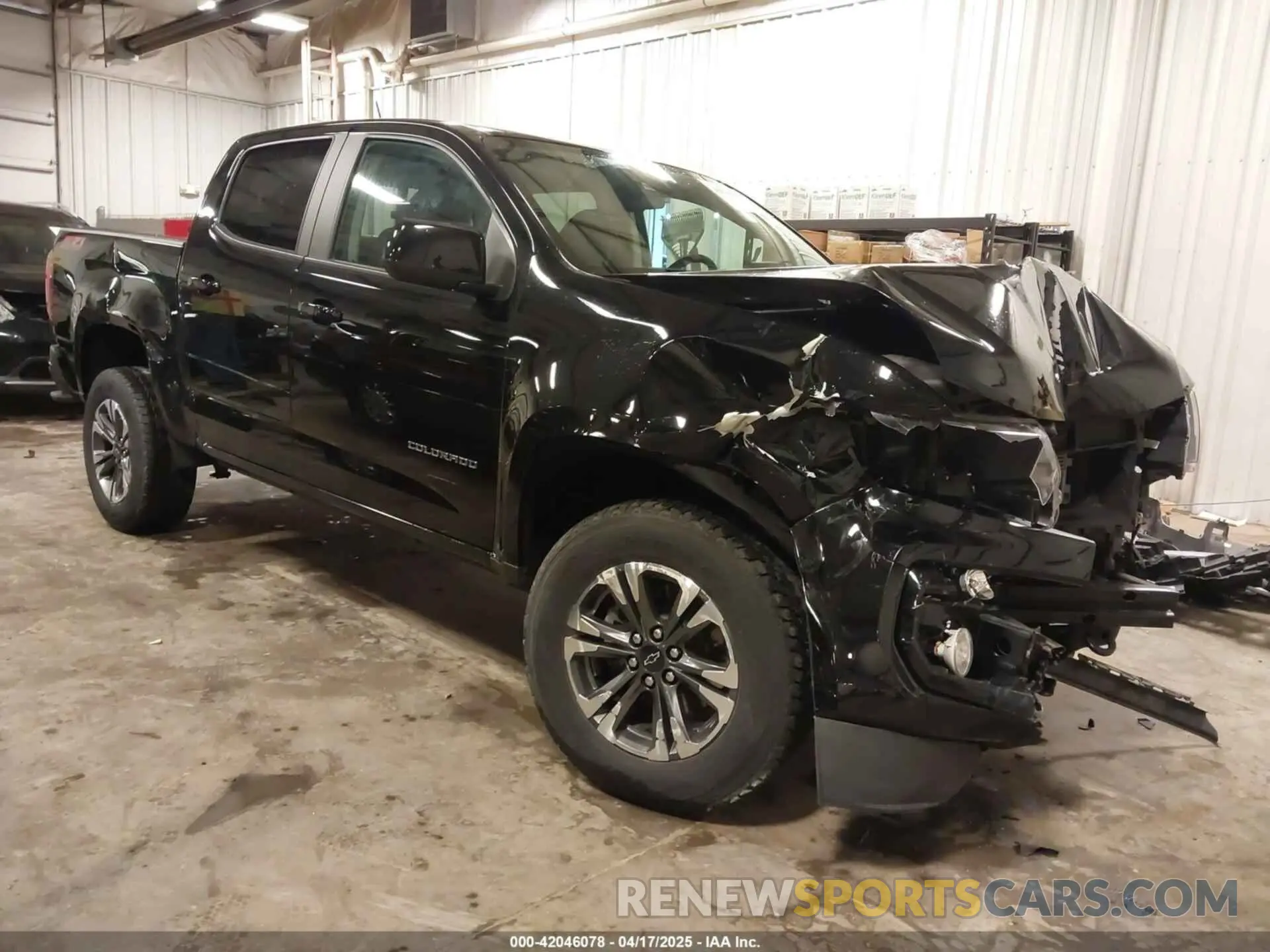 1 Photograph of a damaged car 1GCGTDEN7N1123152 CHEVROLET COLORADO 2022