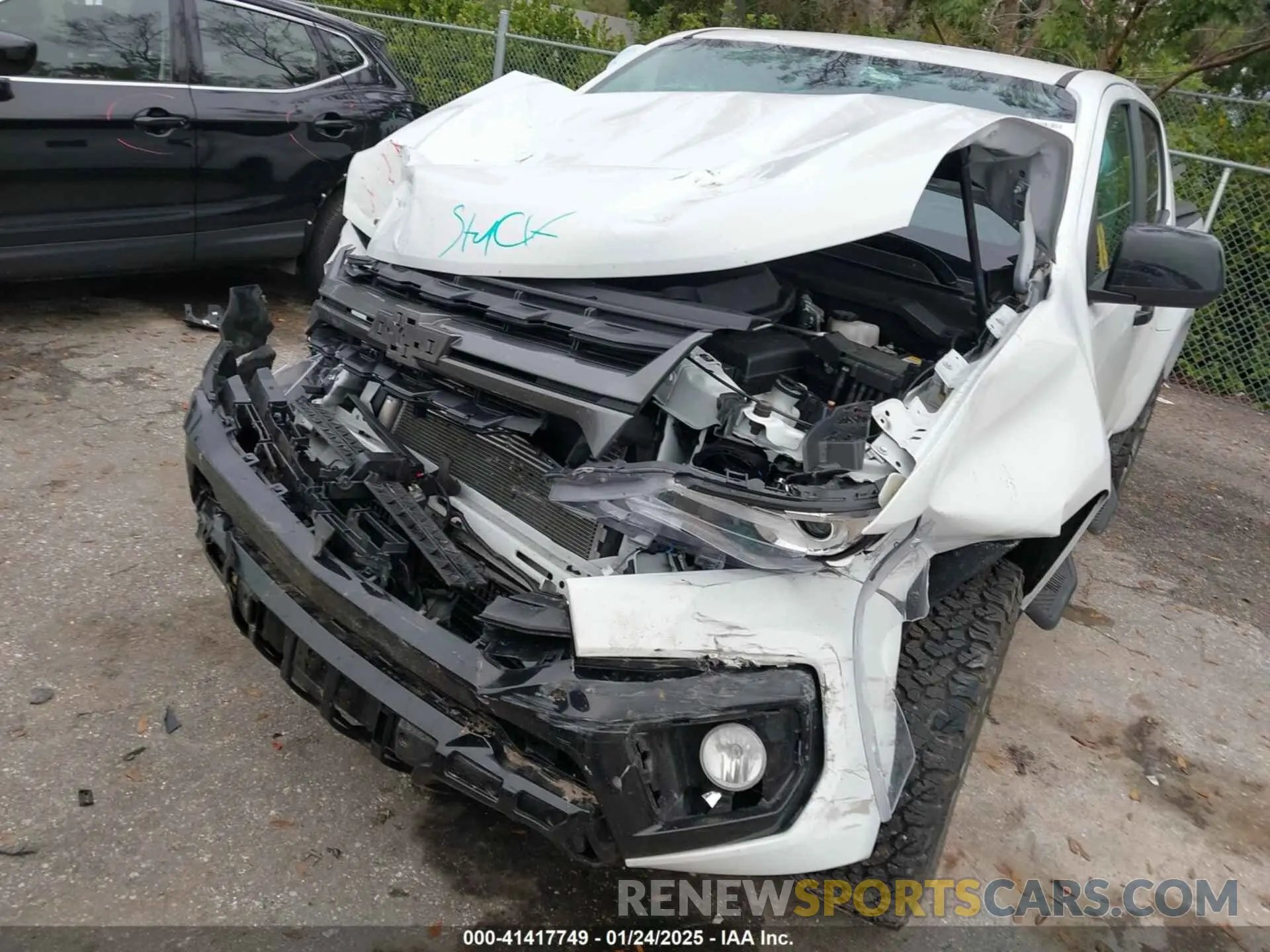 6 Фотография поврежденного автомобиля 1GCGTDEN7N1332410 CHEVROLET COLORADO 2022