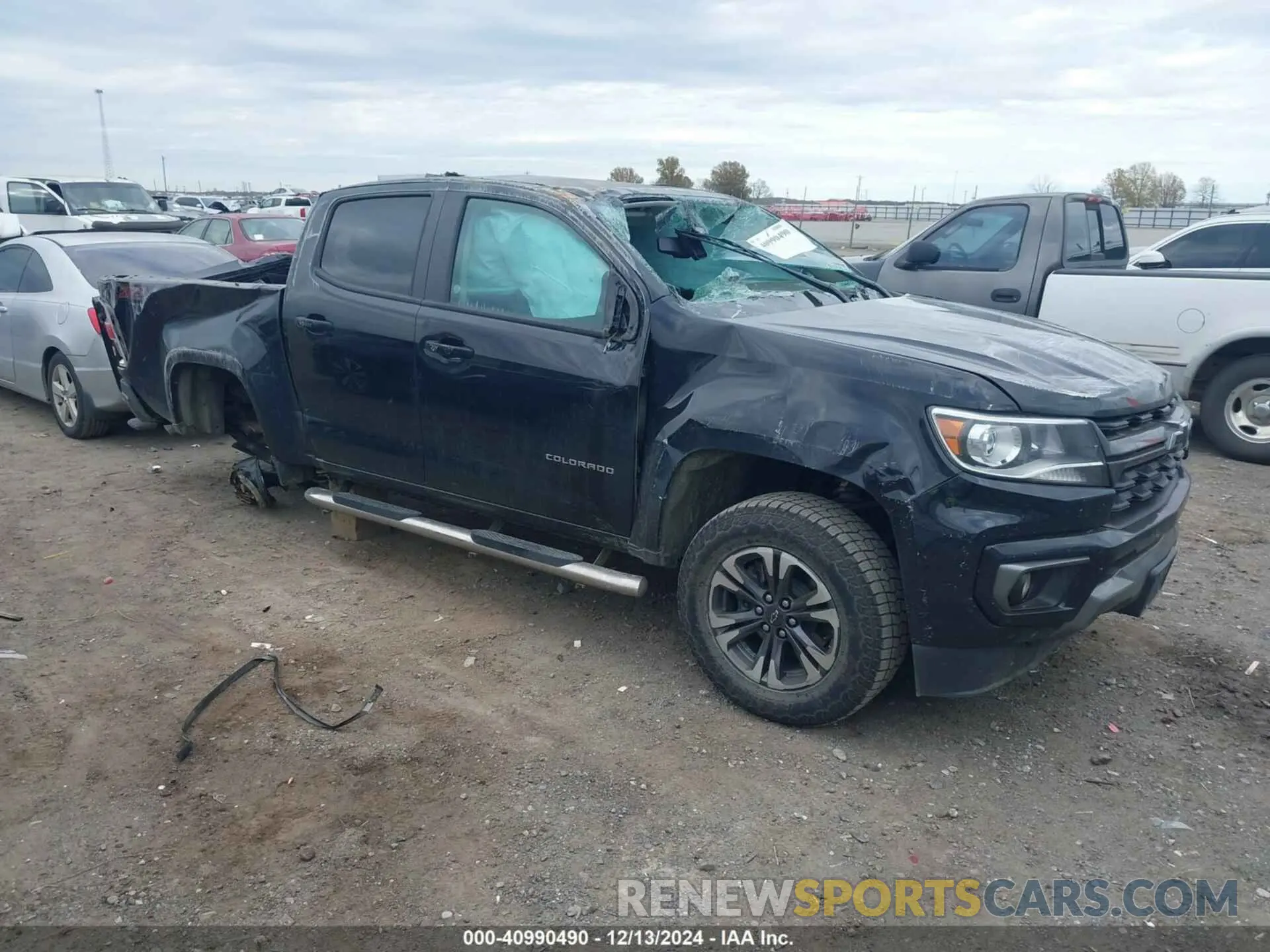 1 Photograph of a damaged car 1GCGTDENXN1136509 CHEVROLET COLORADO 2022