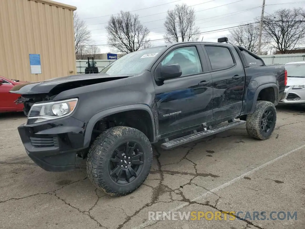 1 Photograph of a damaged car 1GCGTEEN7N1116854 CHEVROLET COLORADO 2022
