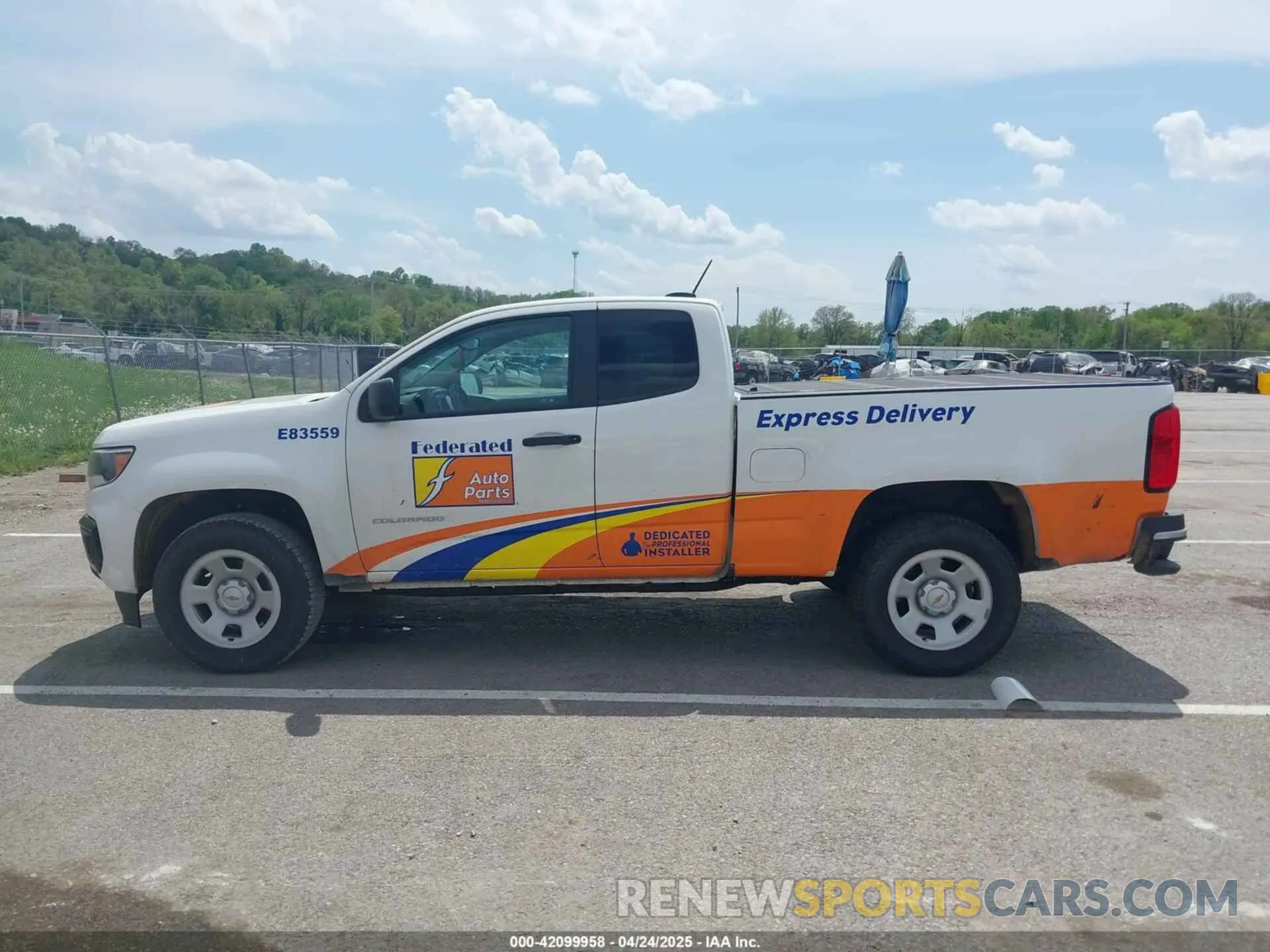 14 Фотография поврежденного автомобиля 1GCHSBEA0N1125804 CHEVROLET COLORADO 2022