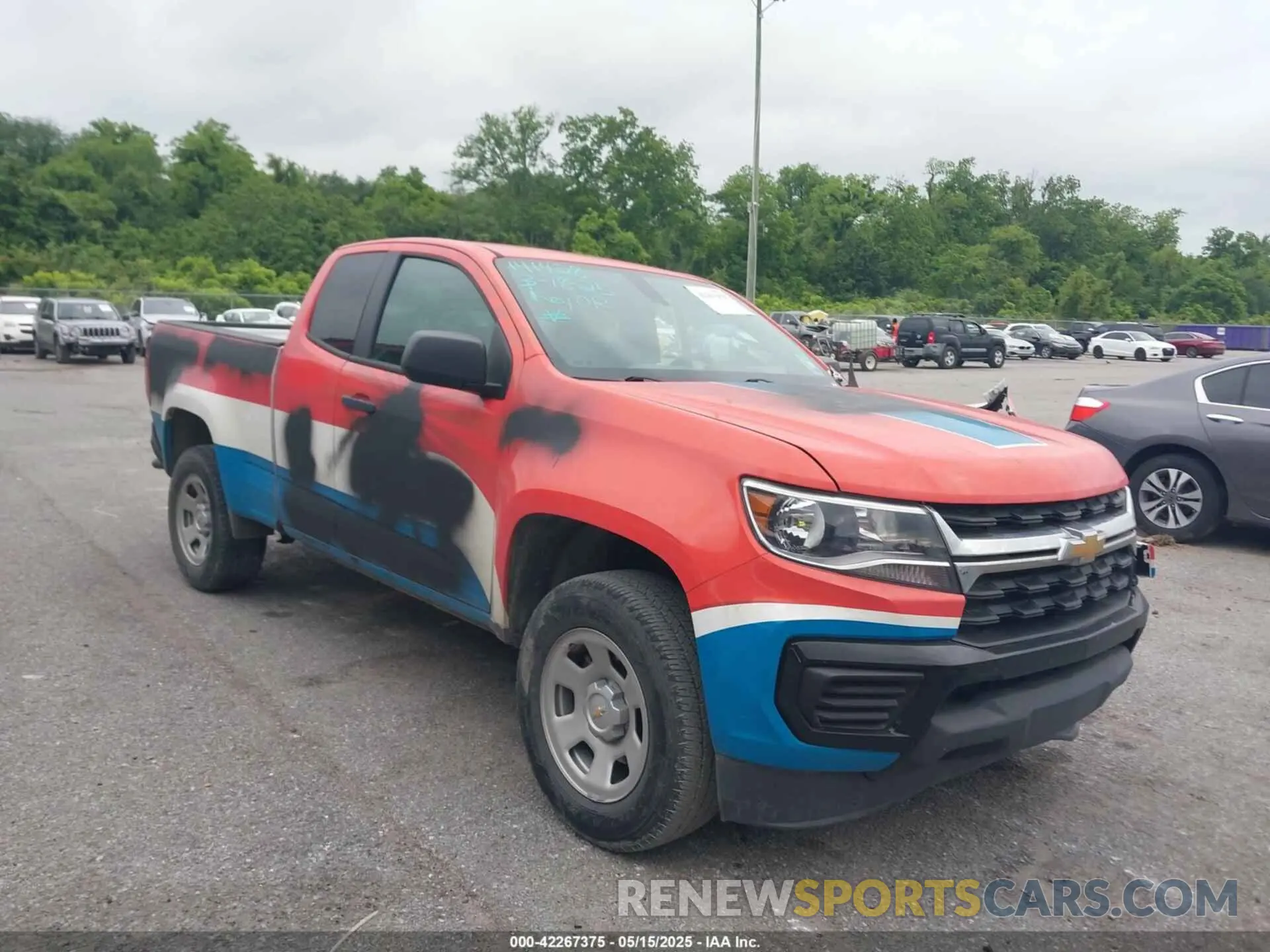 1 Photograph of a damaged car 1GCHSBEN9N1241134 CHEVROLET COLORADO 2022
